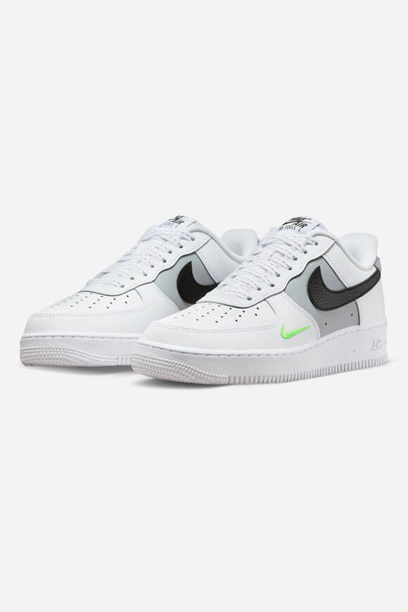 Air Force 1 '07 Sneaker - White + Black + Volt + Wolf Grey