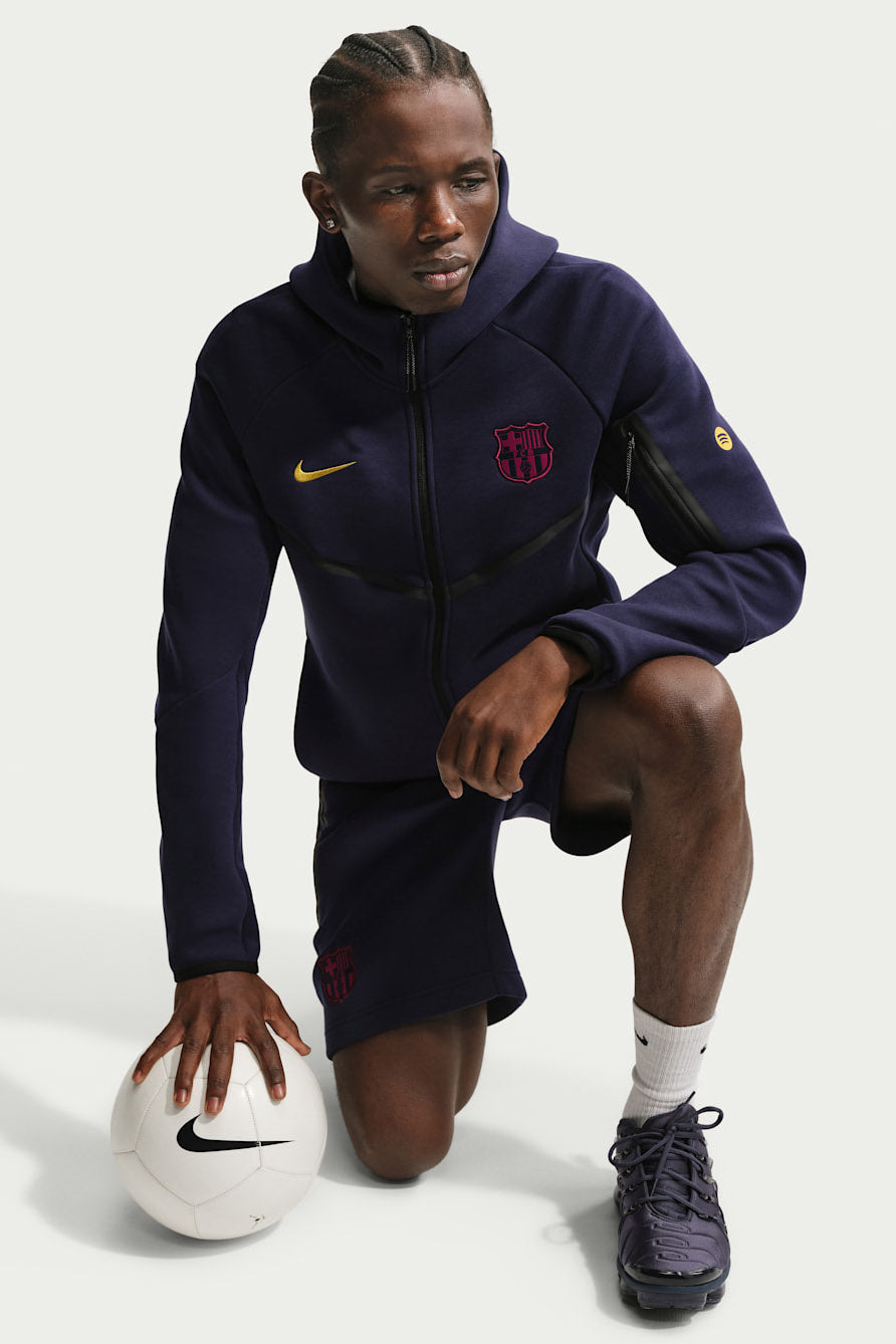FC Barcelona Tech sweat zippé à capuchon - Blackened Blue