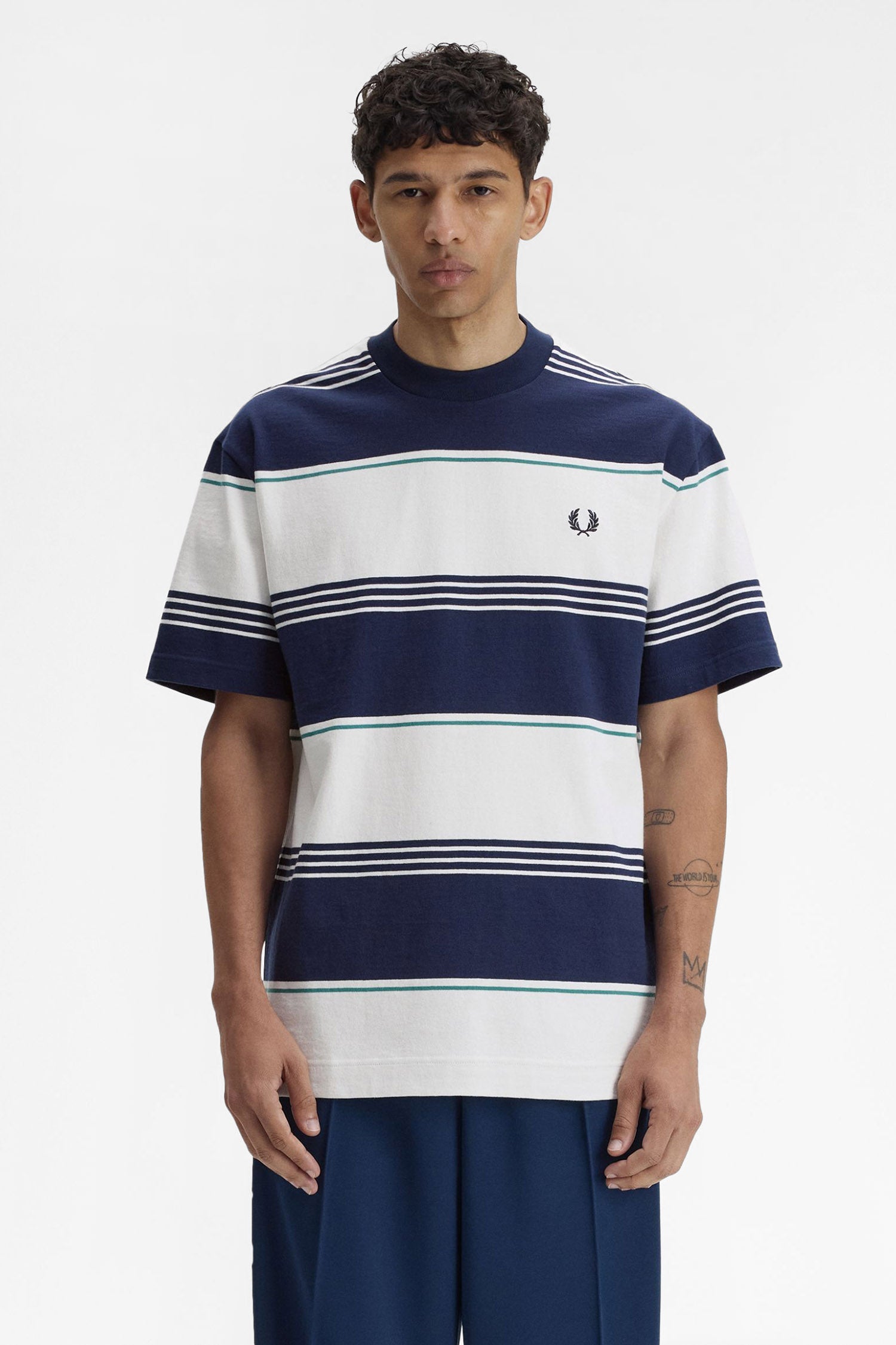 T-Shirt - Tennis Blue + Offwhite