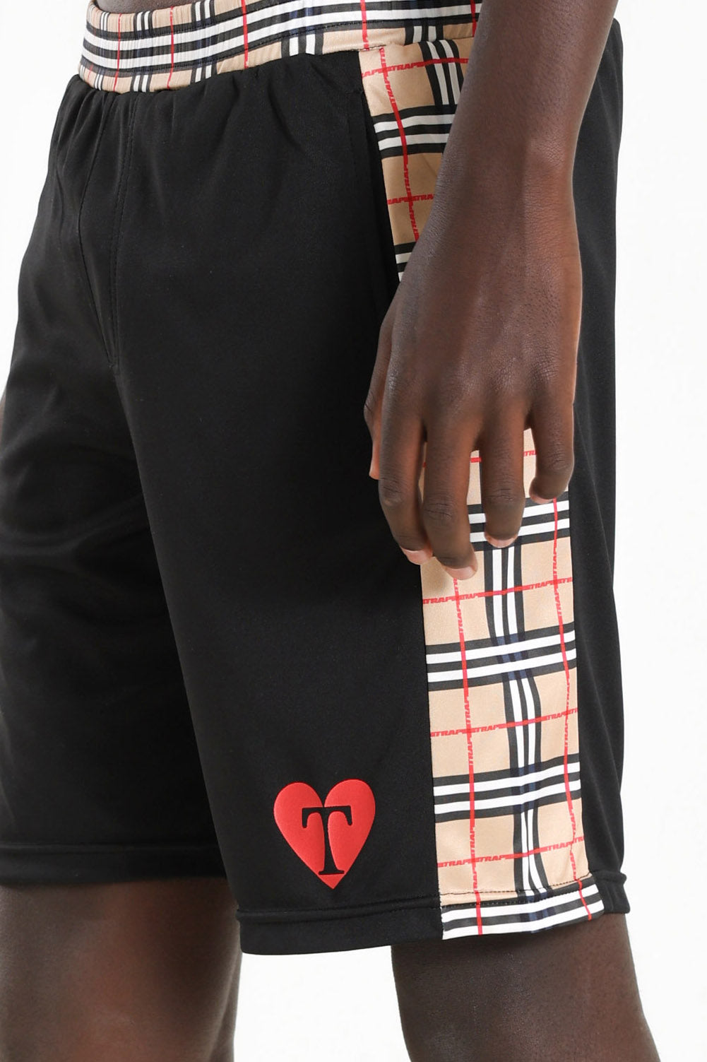 Sweat shorts - Black + Beige