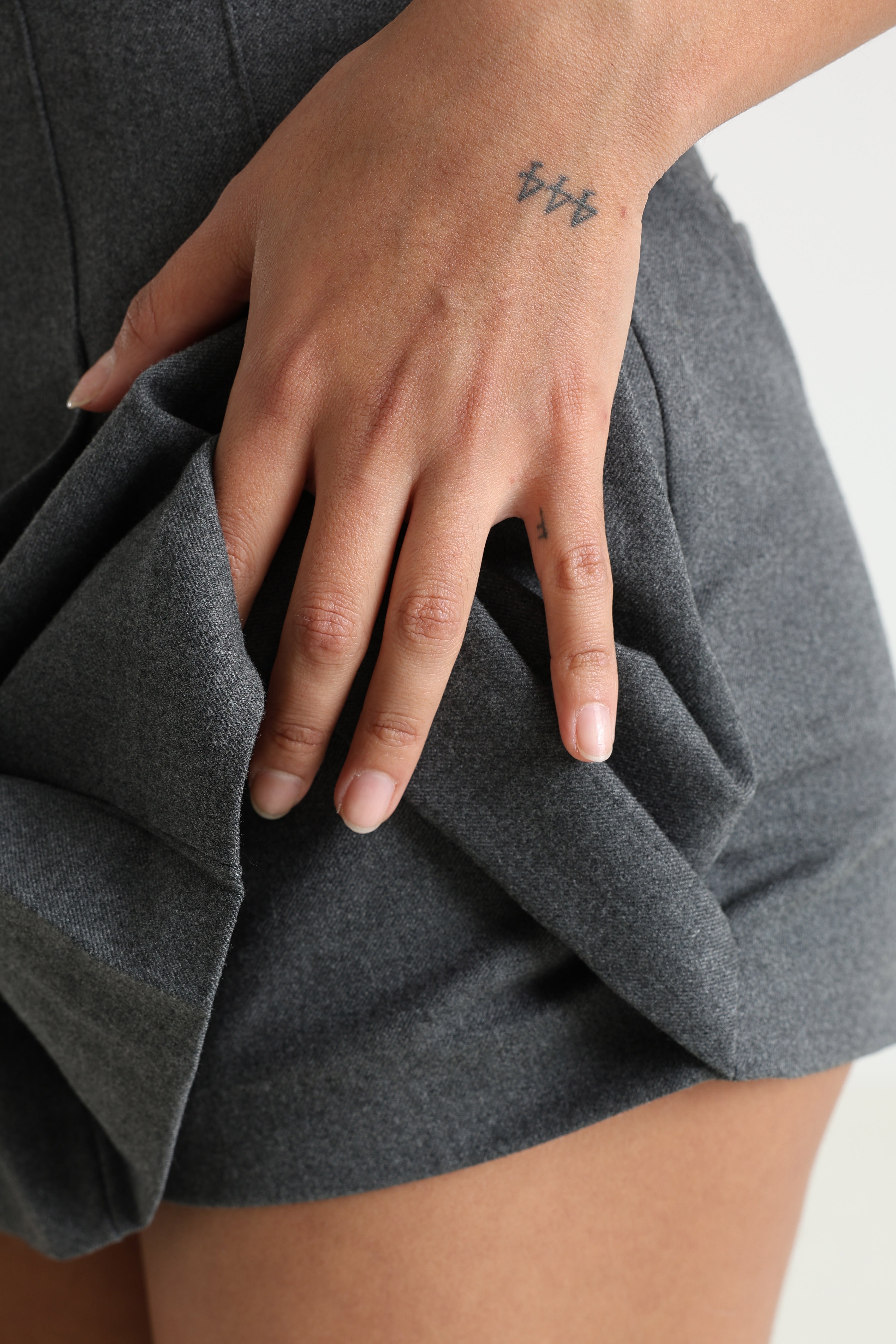 Skort - Grau Melange