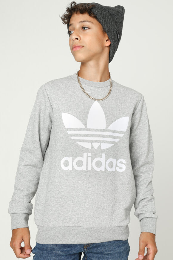 Sweatshirt - Grau meliert
