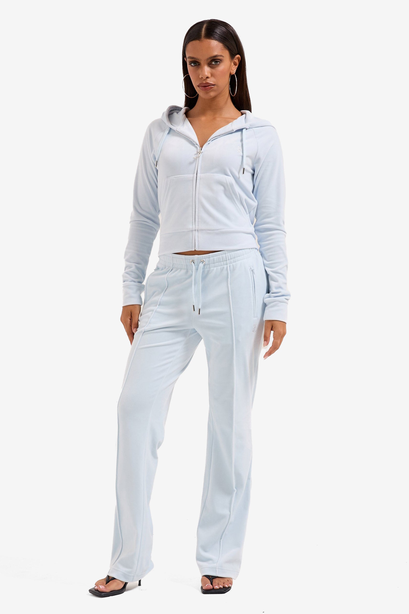 Madison Velvet Crop Jacket - Nantucket Breeze