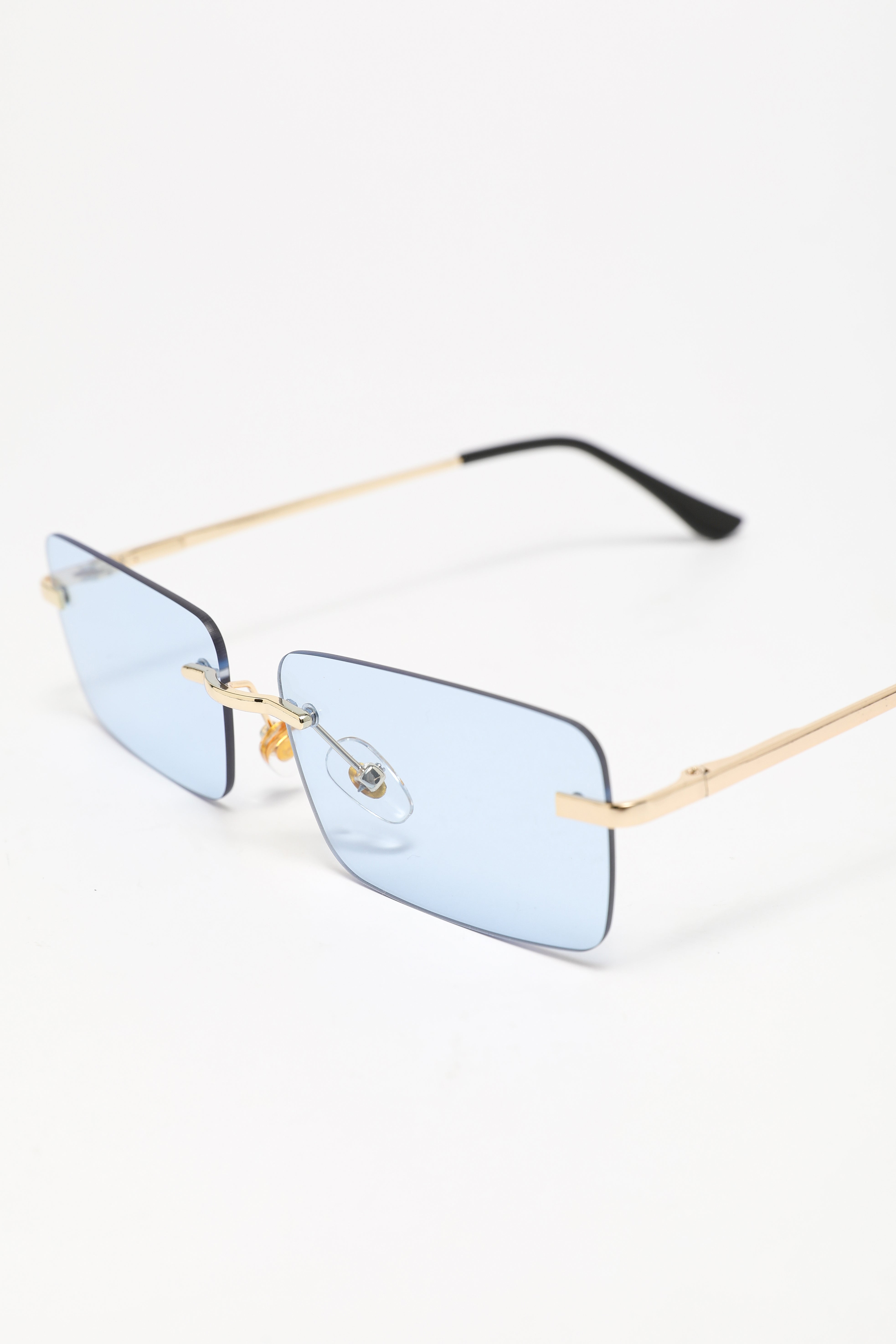 Glasses - Gold + Light Blue
