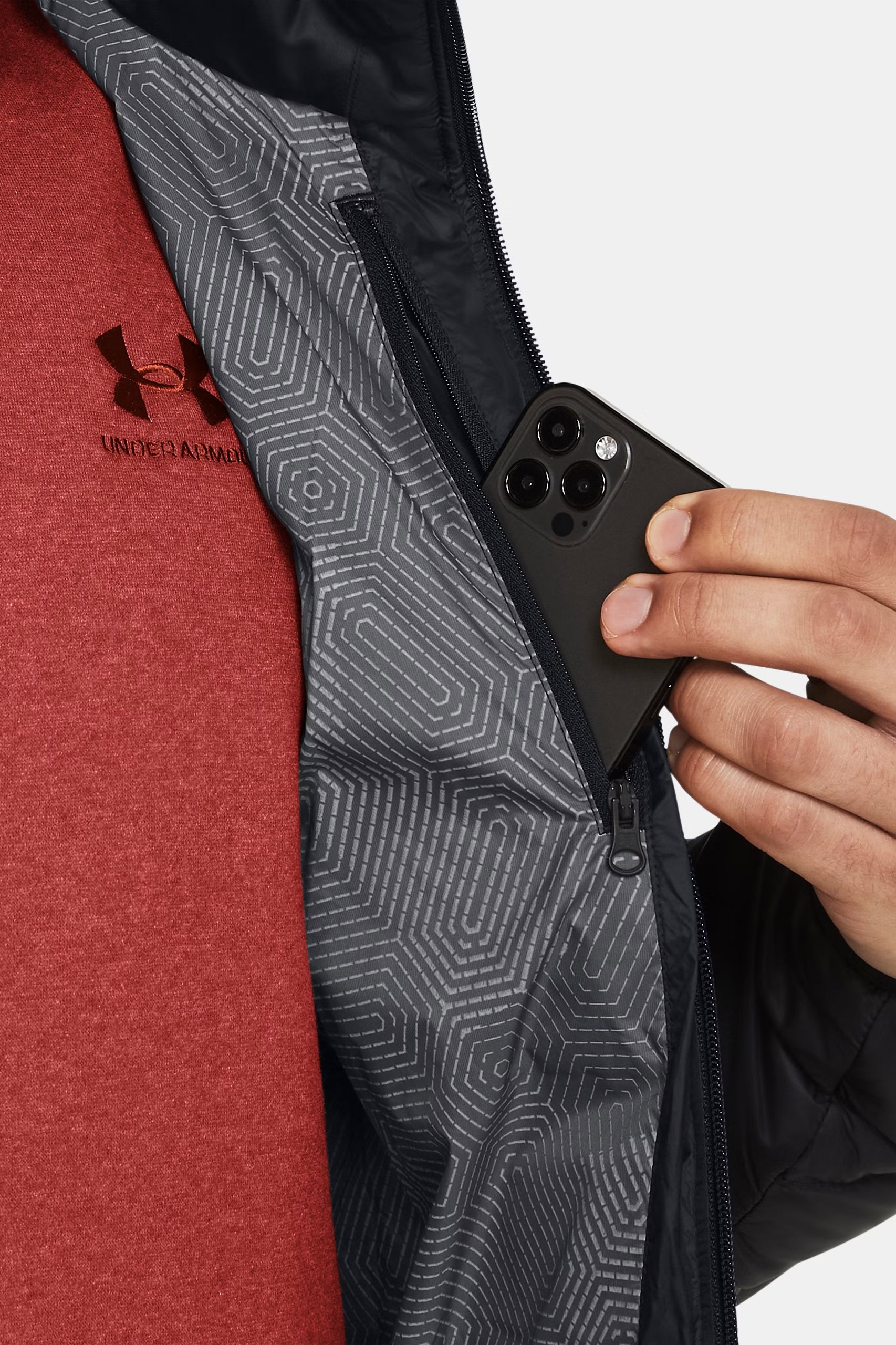 Leichte gesteppte Daunenjacke - Black