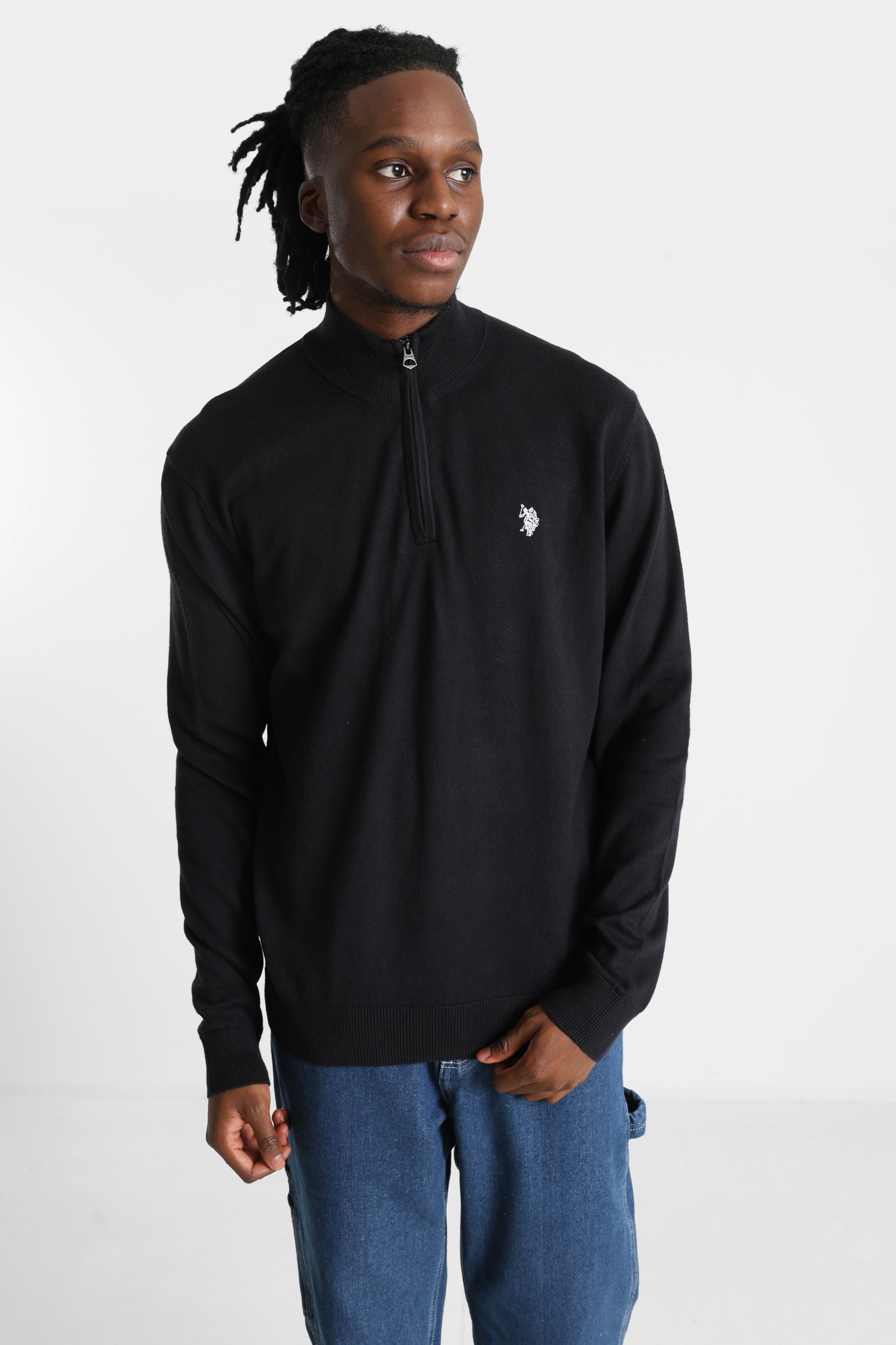 Kirk pull en tricot fin - Black