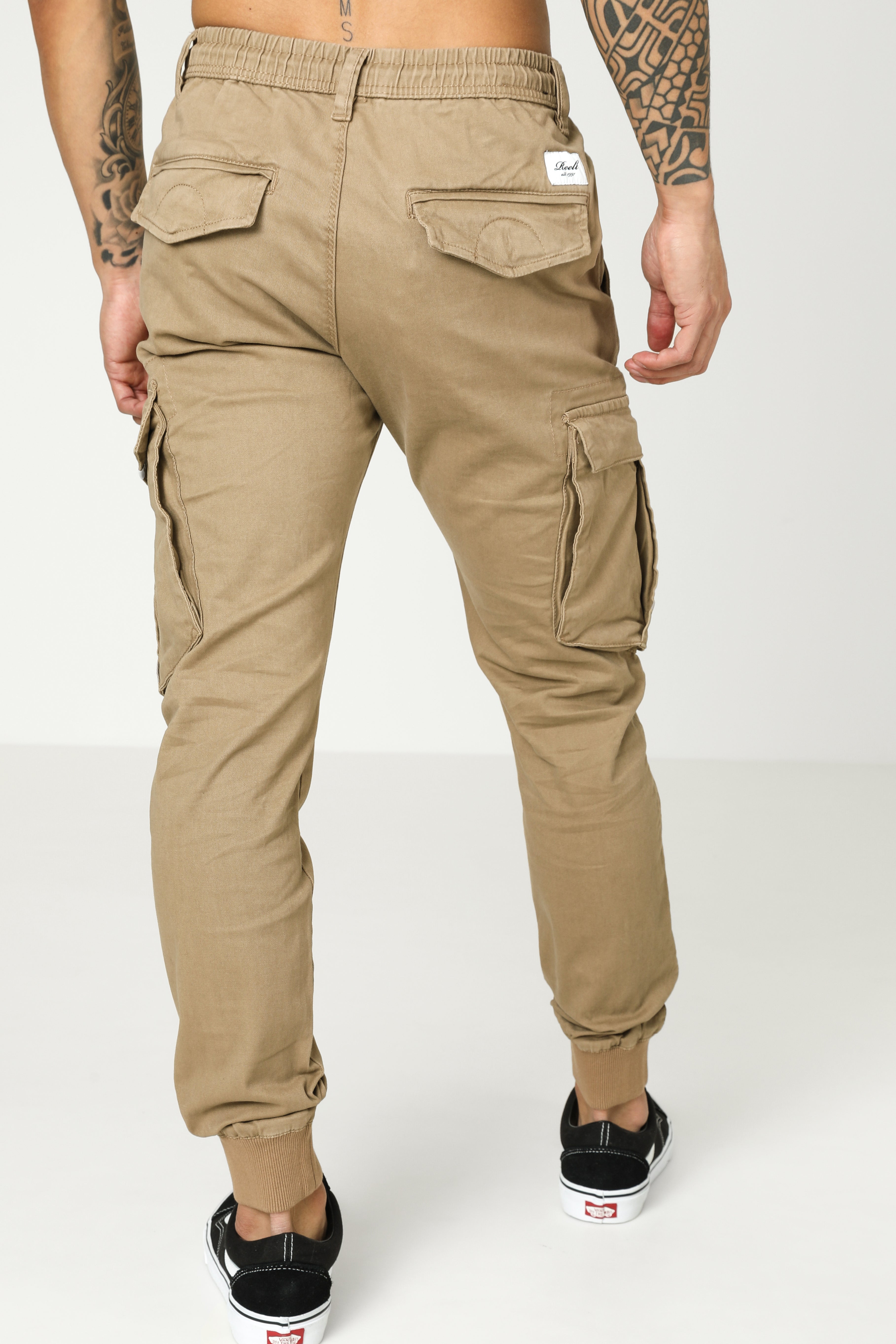 Reflex Rib Cargo Jogger Pant - Dunkel Sand