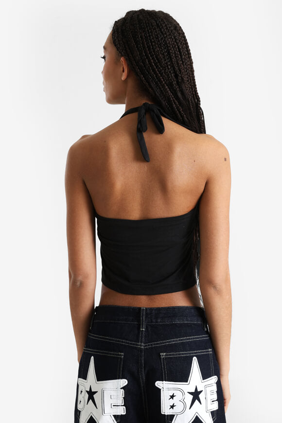 Crop Top dos nu - Noir