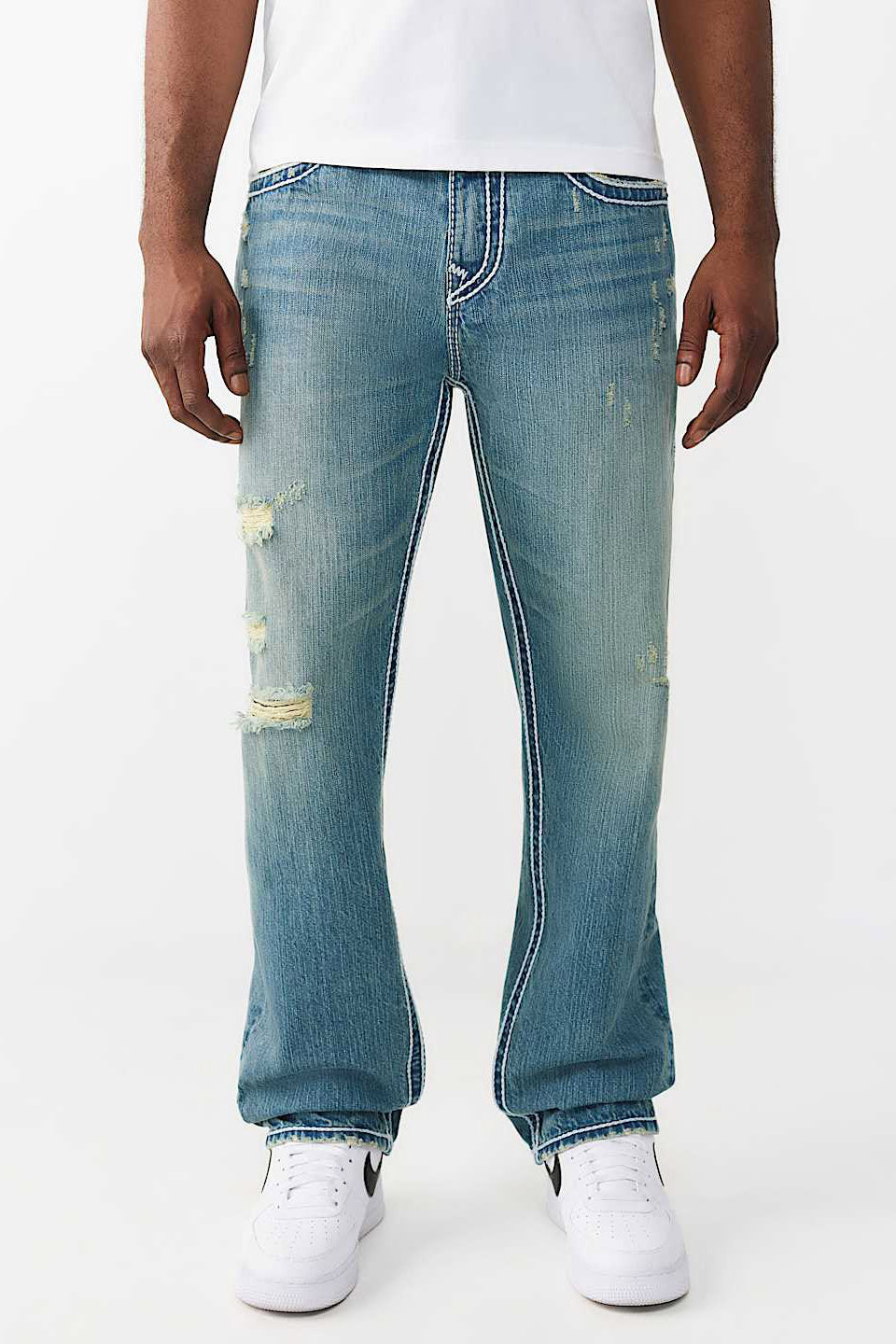 Bobby Relaxed Straight Fit Jeans L32 - Blue Medium Wash