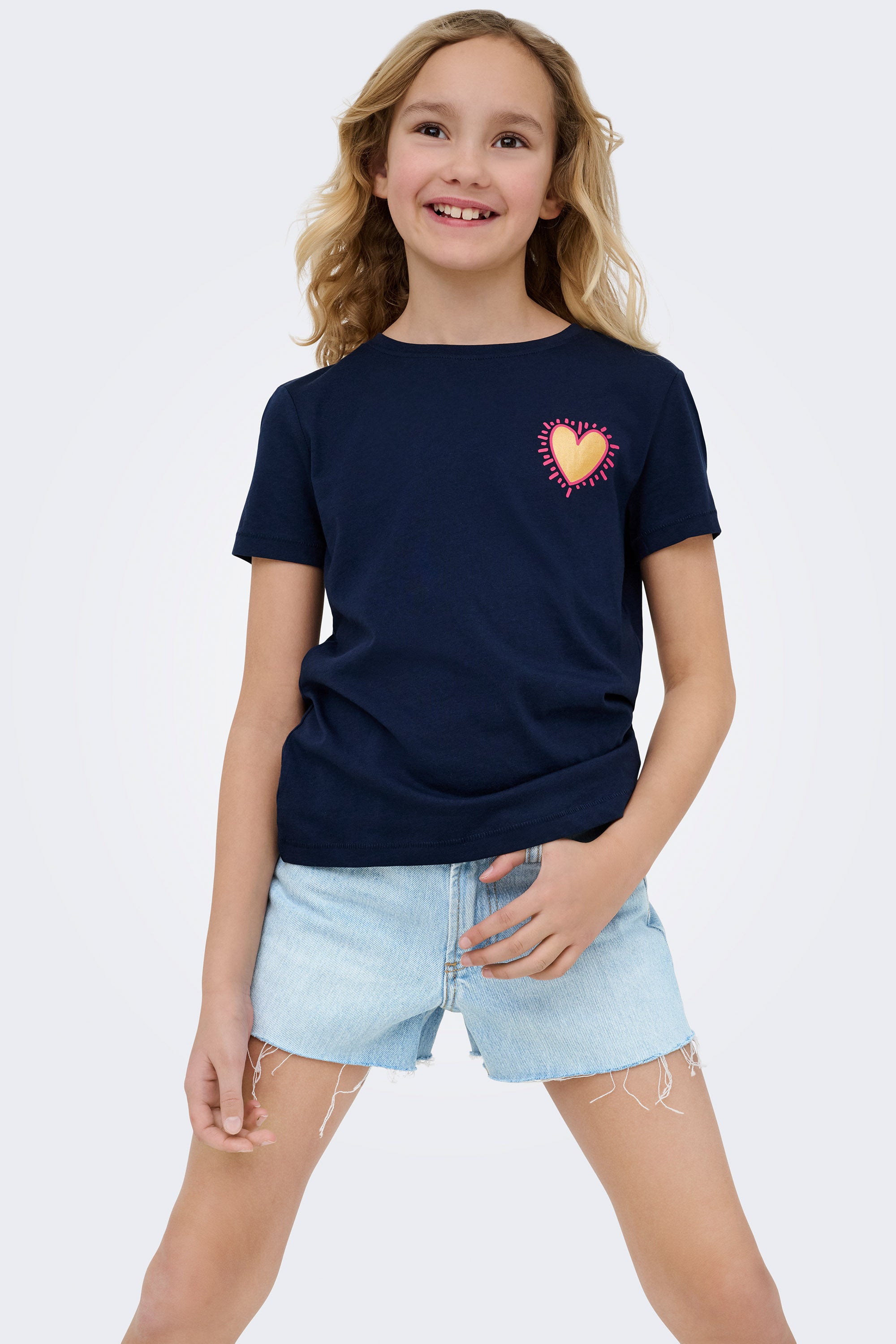 Short in denim KOGROBYN - Light Blue Denim