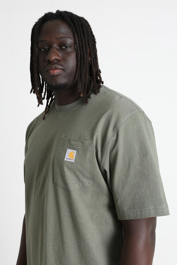 Pocket Oversize T-Shirt - Dusty Olive