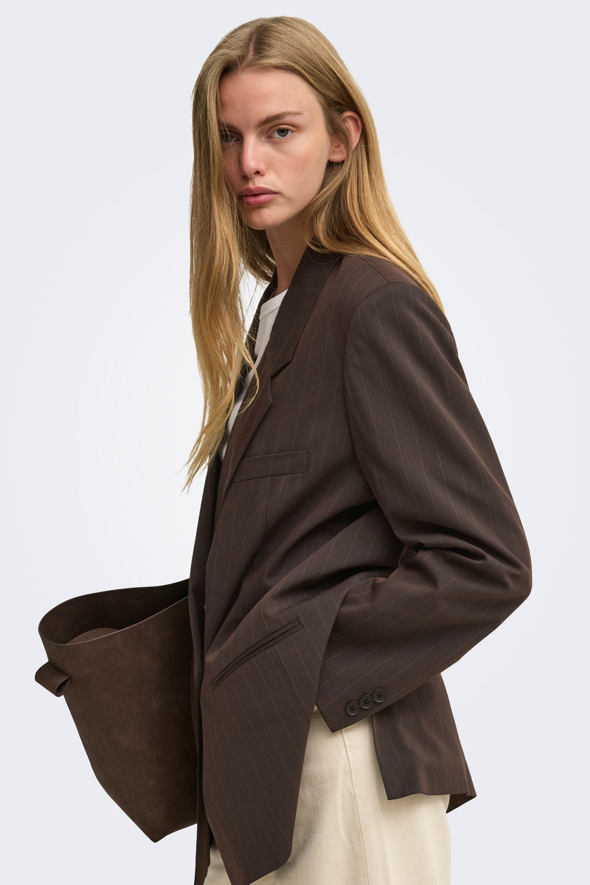 ONLALDEN blazer ample - Mole