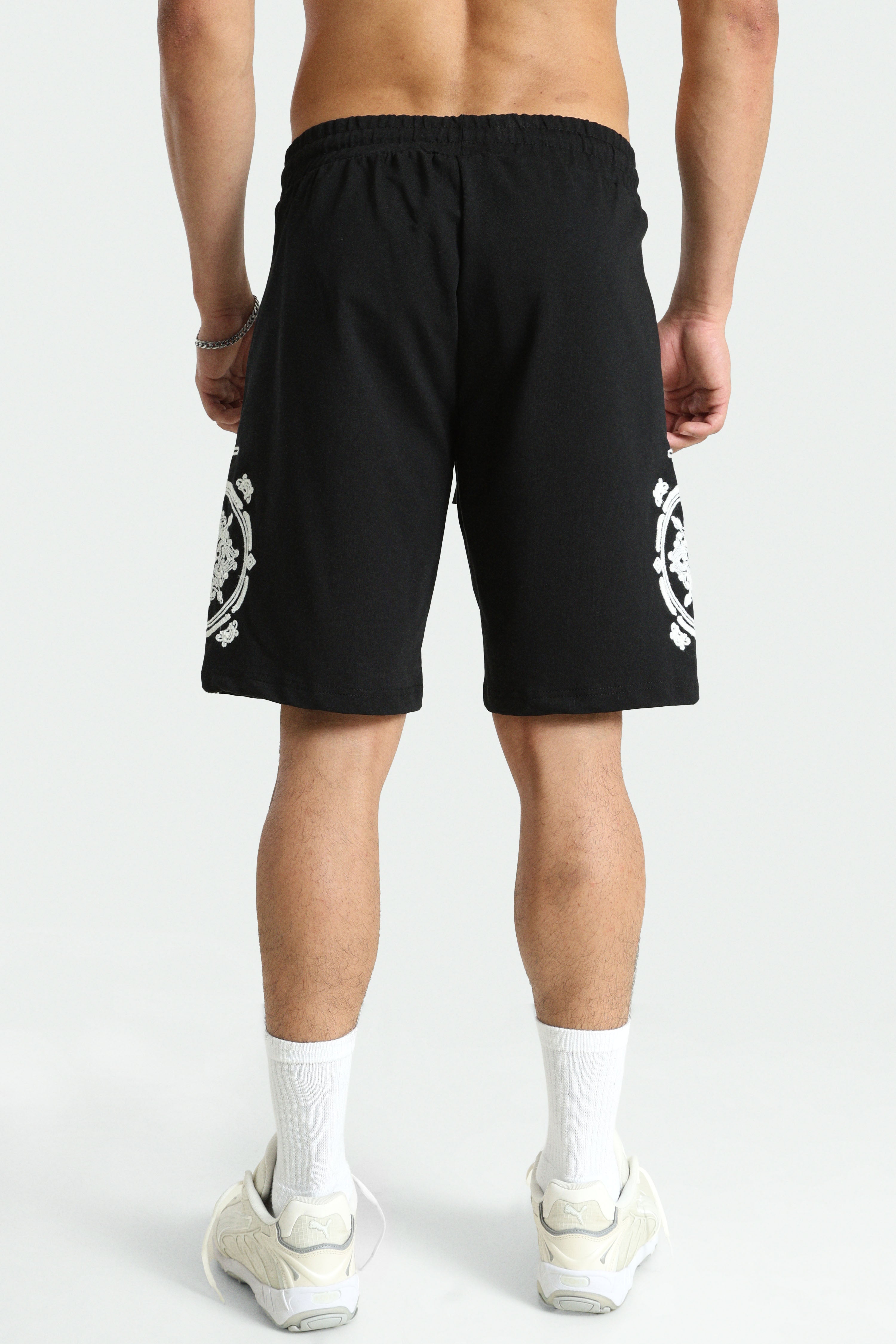 Sweatshorts - Black + White