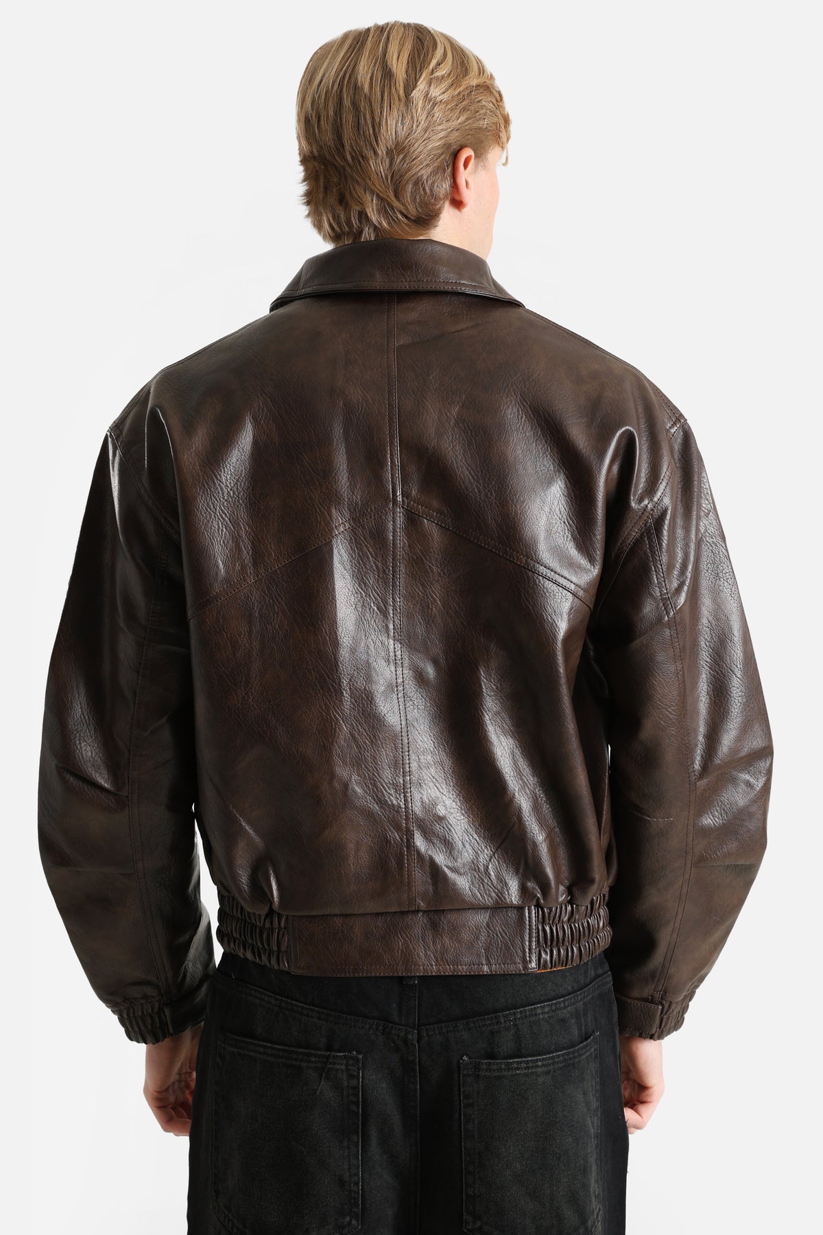 Veste en similicuir - Dark Brown