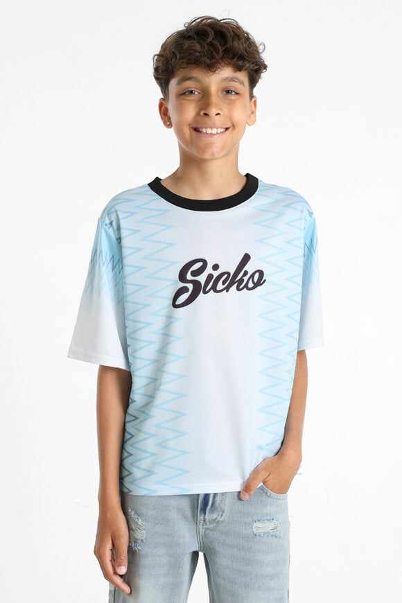 T-Shirt - Weiss + Blau