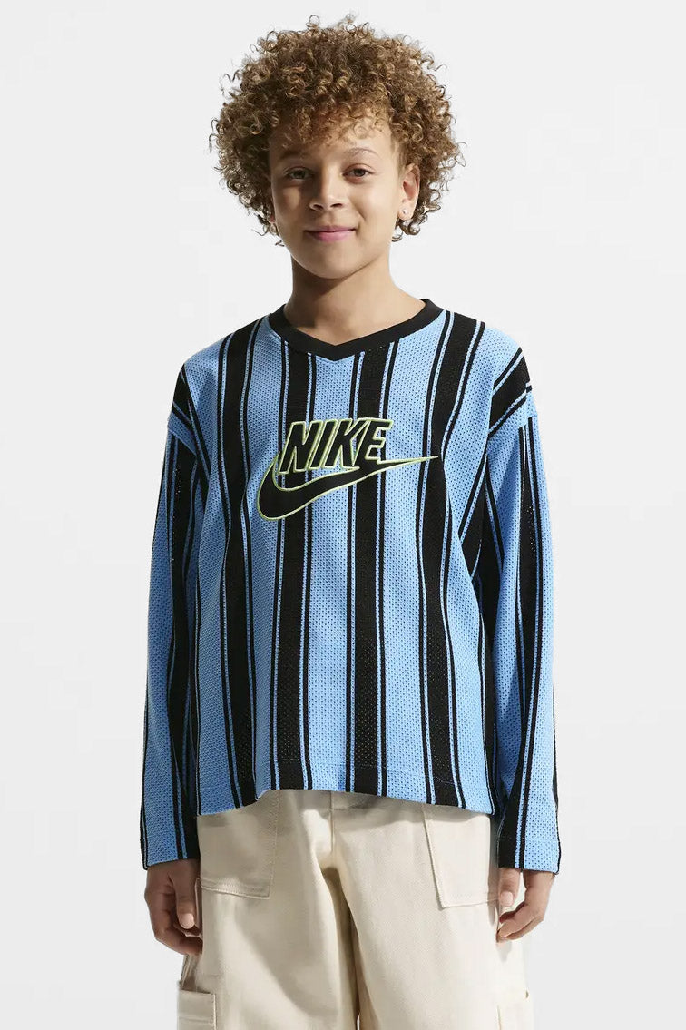Mesh Langarmshirt - University Blue