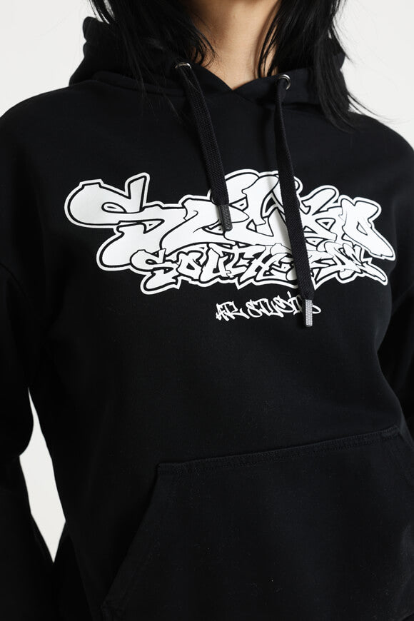 Kapuzensweatshirt - Schwarz