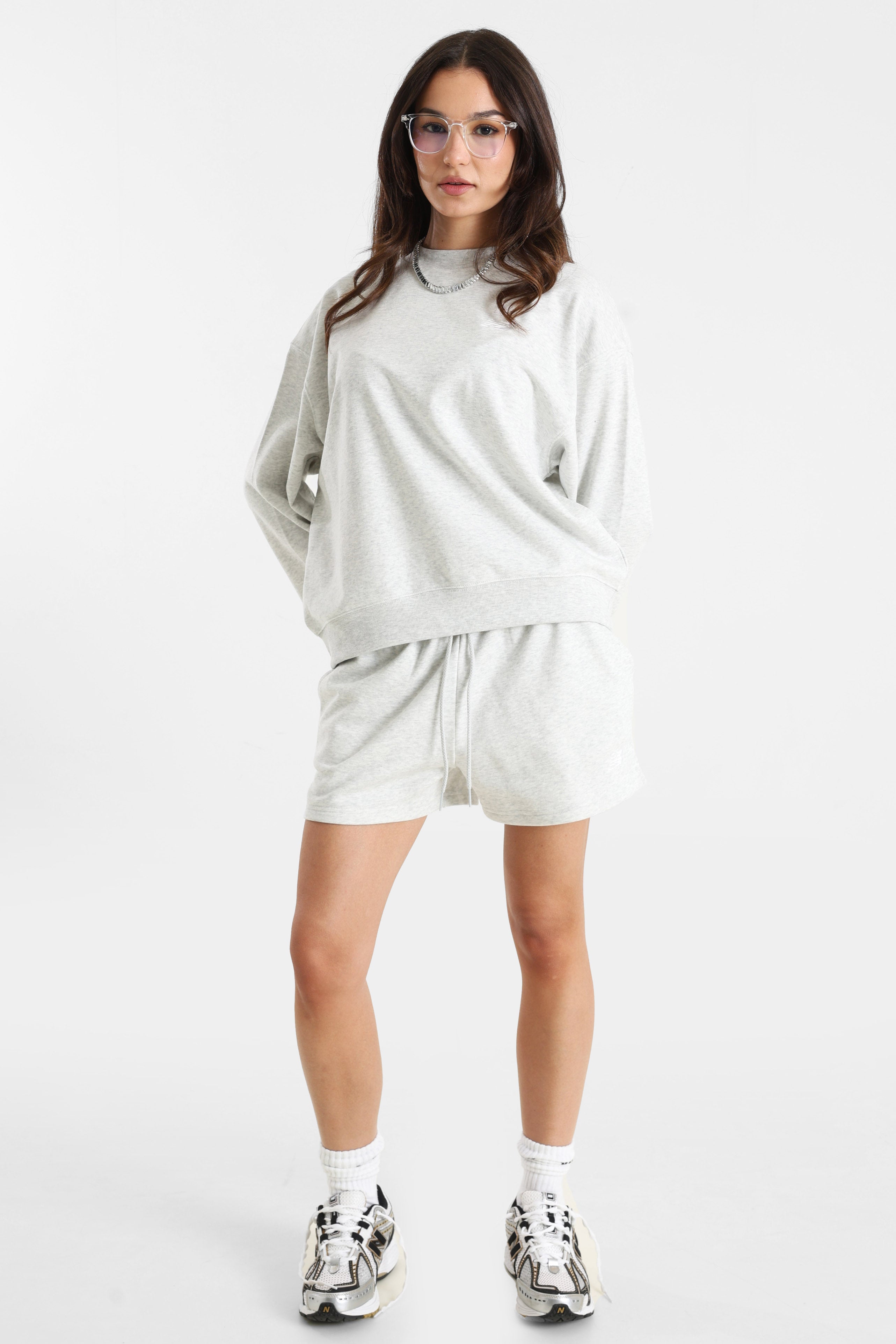 Sport Essentials French Terry Oversize Sweatshirt - Ash Heather