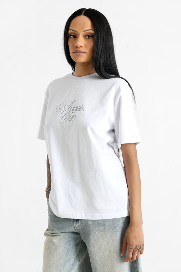 Angels Club t-shirt ample - White