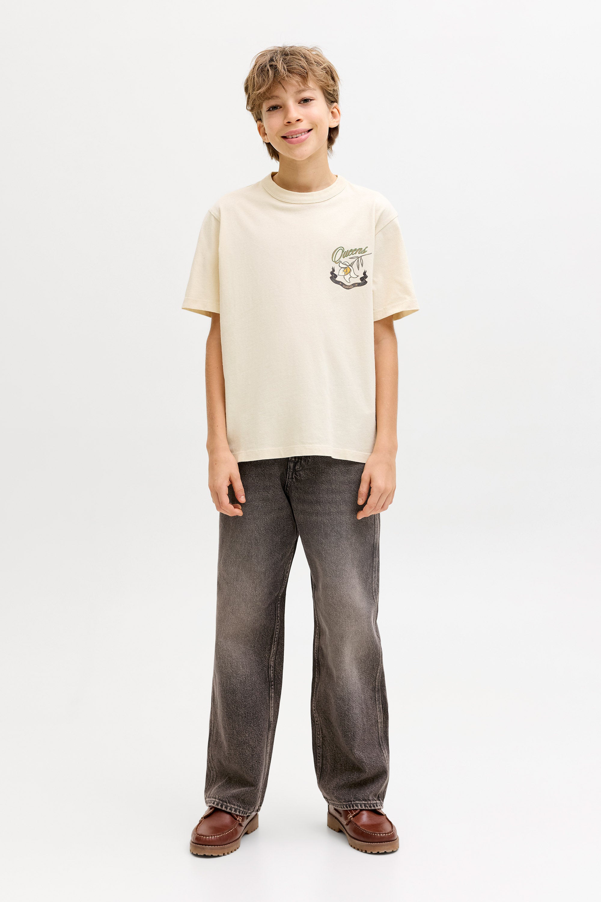 JJIALEX  Baggy Fit Jeans - Black/Brown