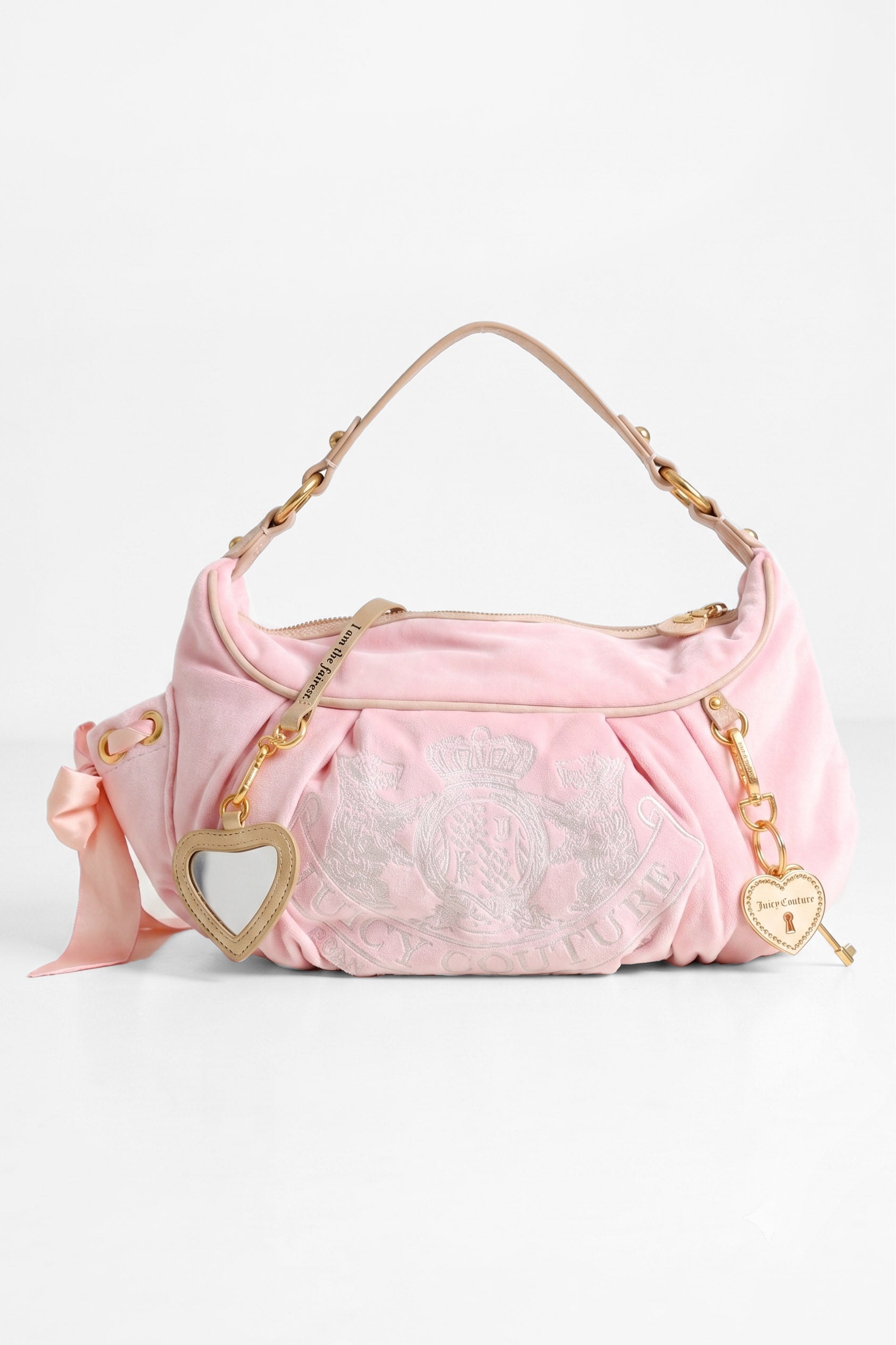 Samt Handtasche - Juicy Pink