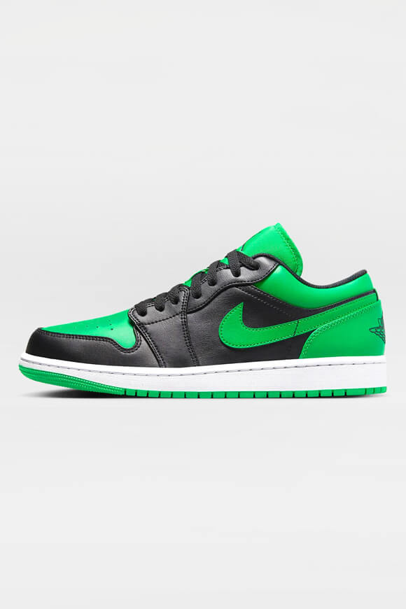 Air Jordan 1 Sneaker - Black + Lucky Green + White