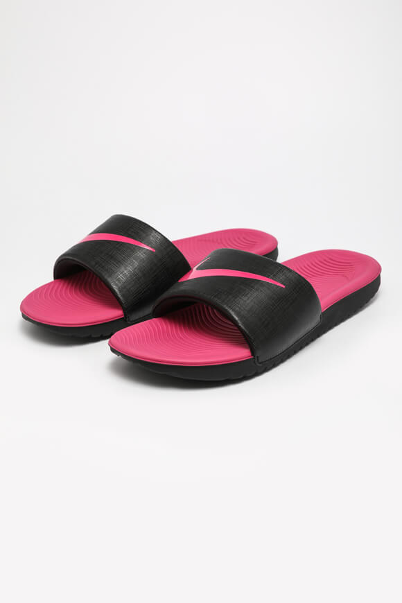 Mules Kawa - Black + Vivid Pink