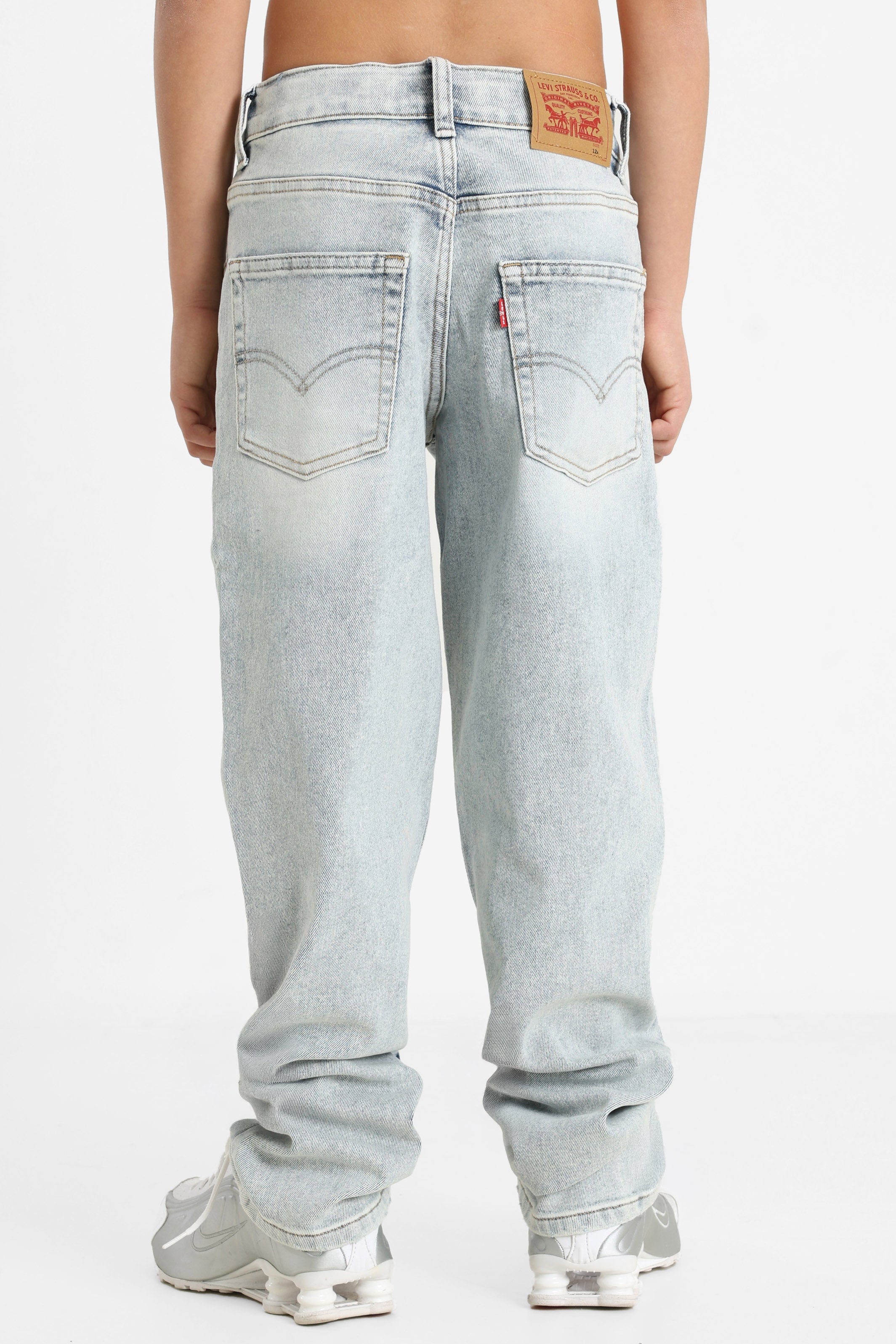 Stay Loose Taper Fit Jeans - Baby Blue Essentials