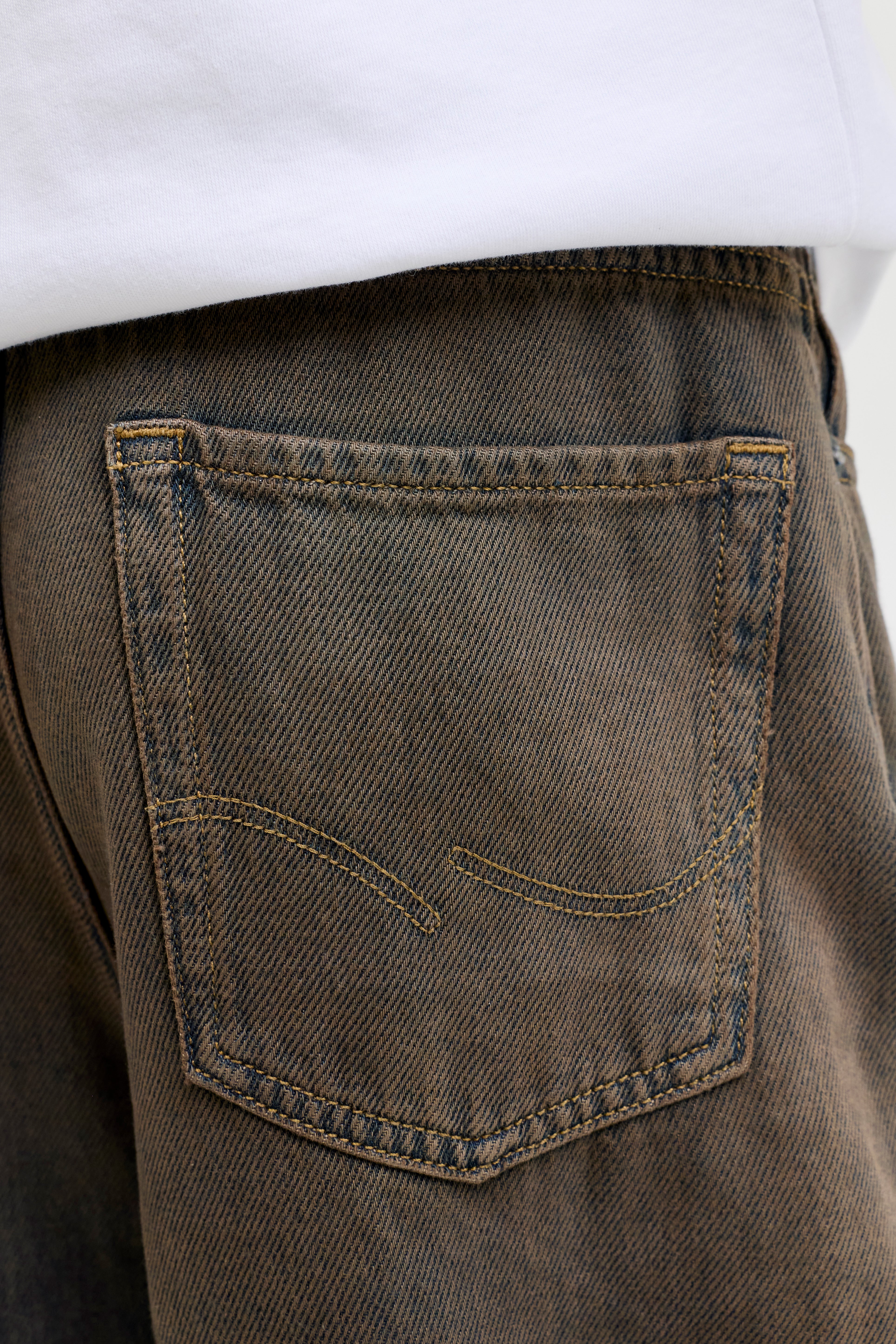 JJIDAVE Wide Fit Jeans - Blue Denim