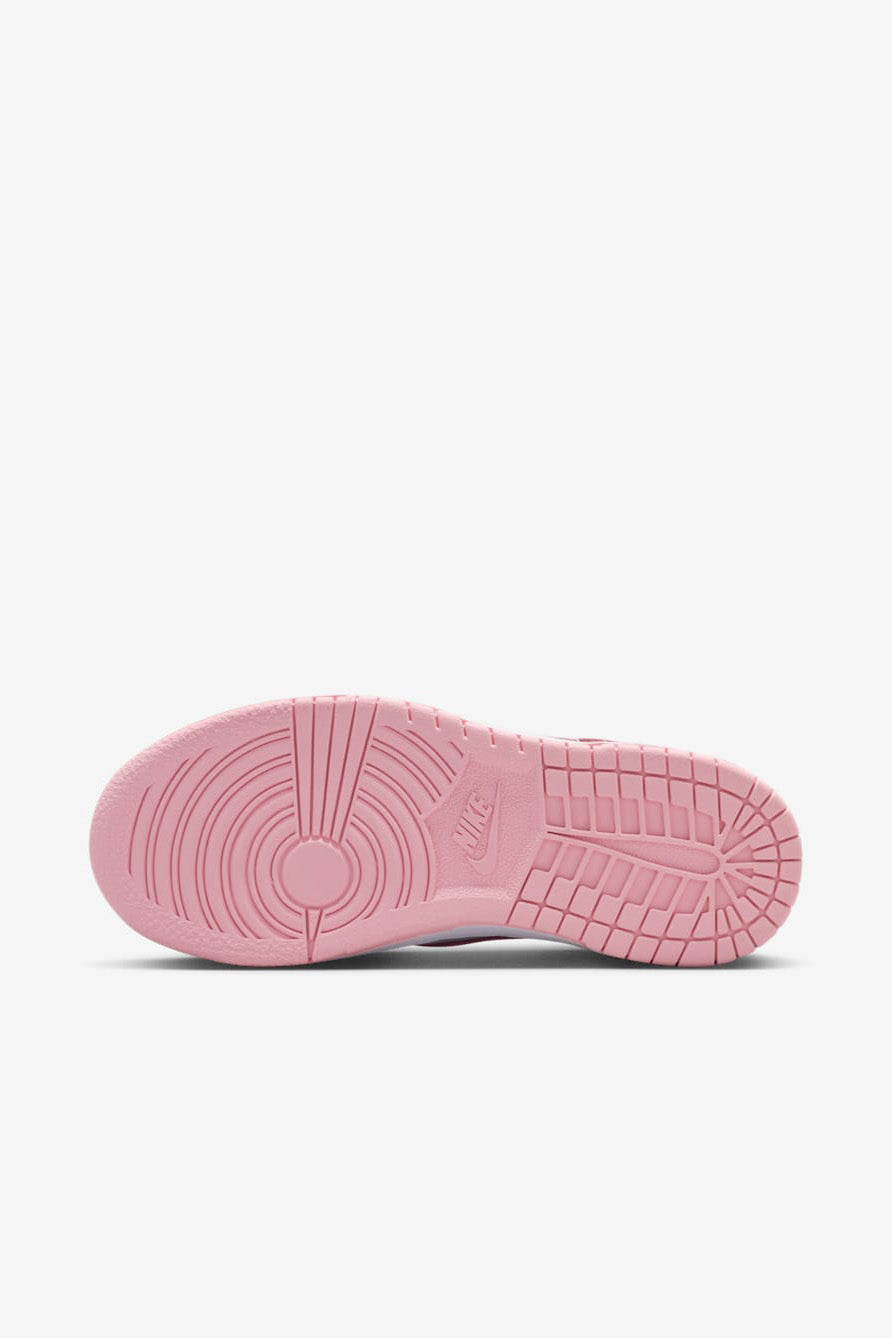 Sneaker Dunk Bambini - Bianco + Rosa Medio Soft