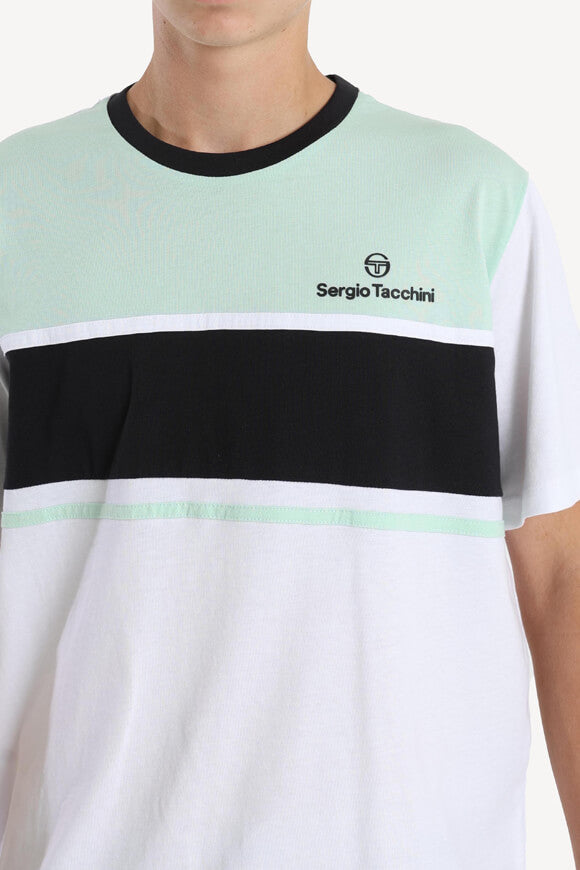 Arpa t-shirt - White + Birds Egg Green
