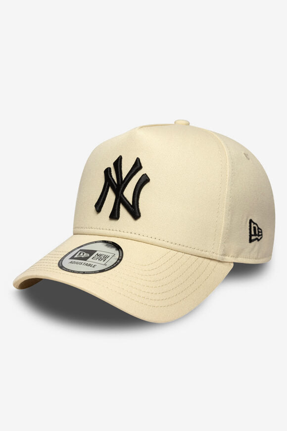 Snapback Cap - Light Beige + Black