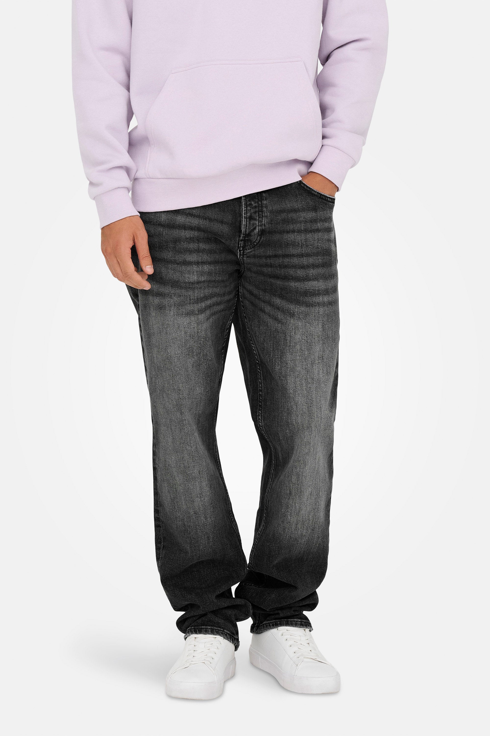 ONSEDGE Regular Fit Jeans L32 - Washed Black
