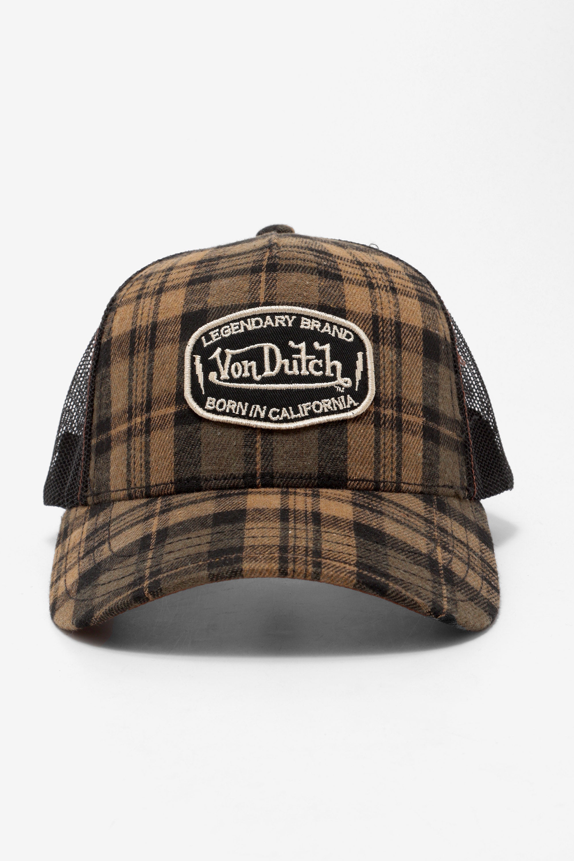 Trucker Cap / Snapback - Brown + Black