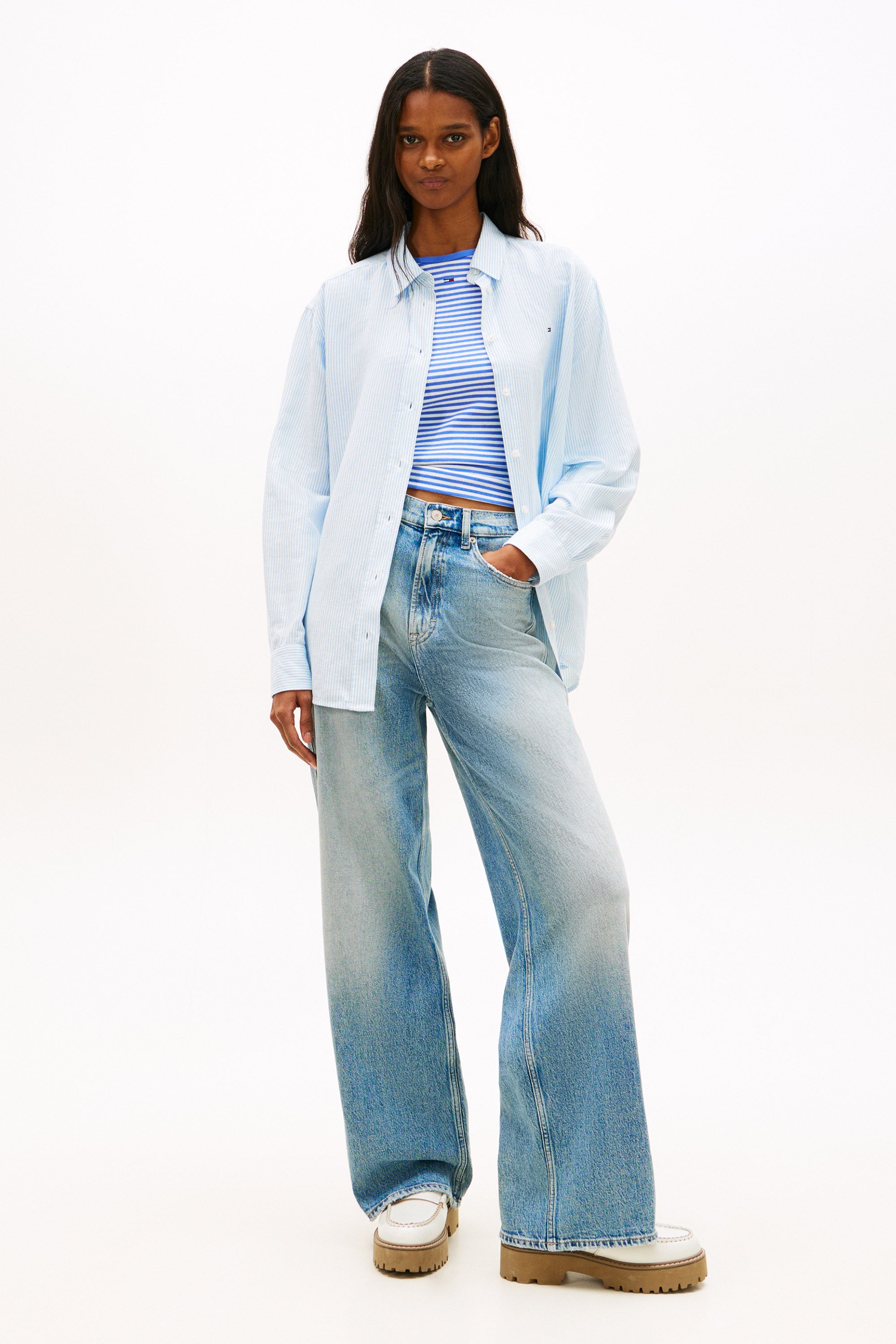 Leinenhemd - Light Powdery Blue