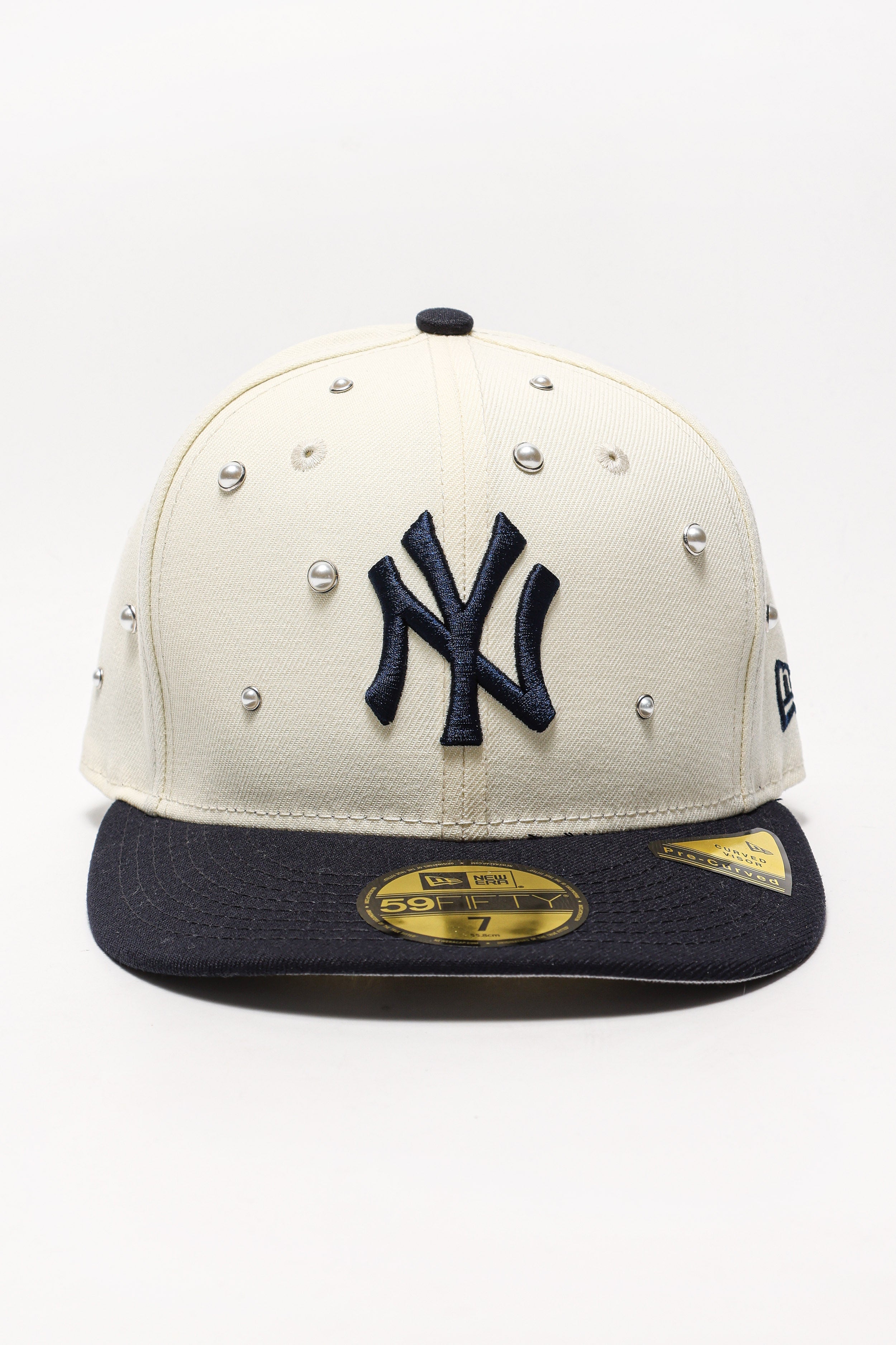 Cappellino 59fifty con perle artificiali - Light Beige + Navy