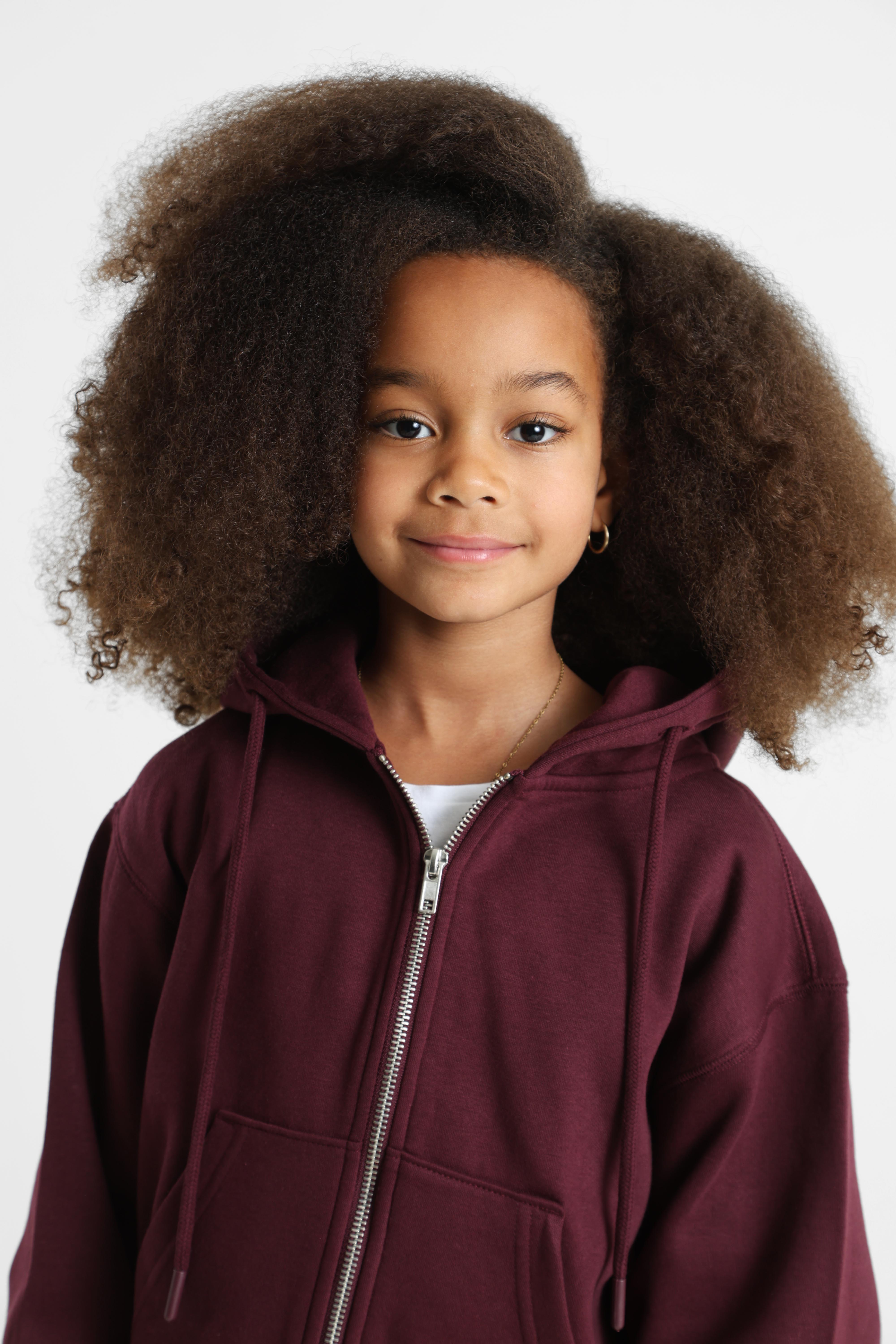 Oversize Kapuzensweatjacke - Bordeaux