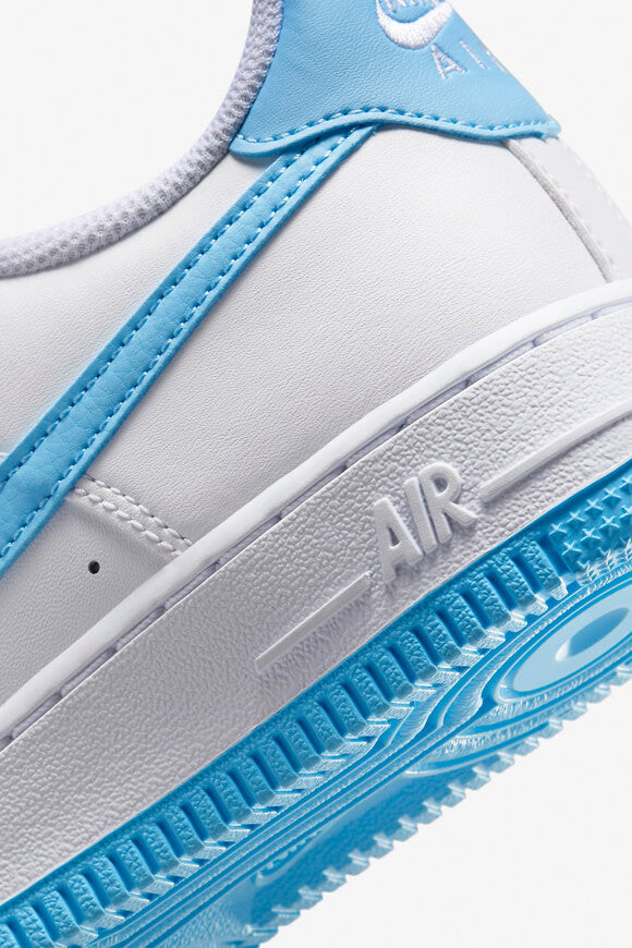 Air Force 1 Sneaker - White + Aquarius Blue
