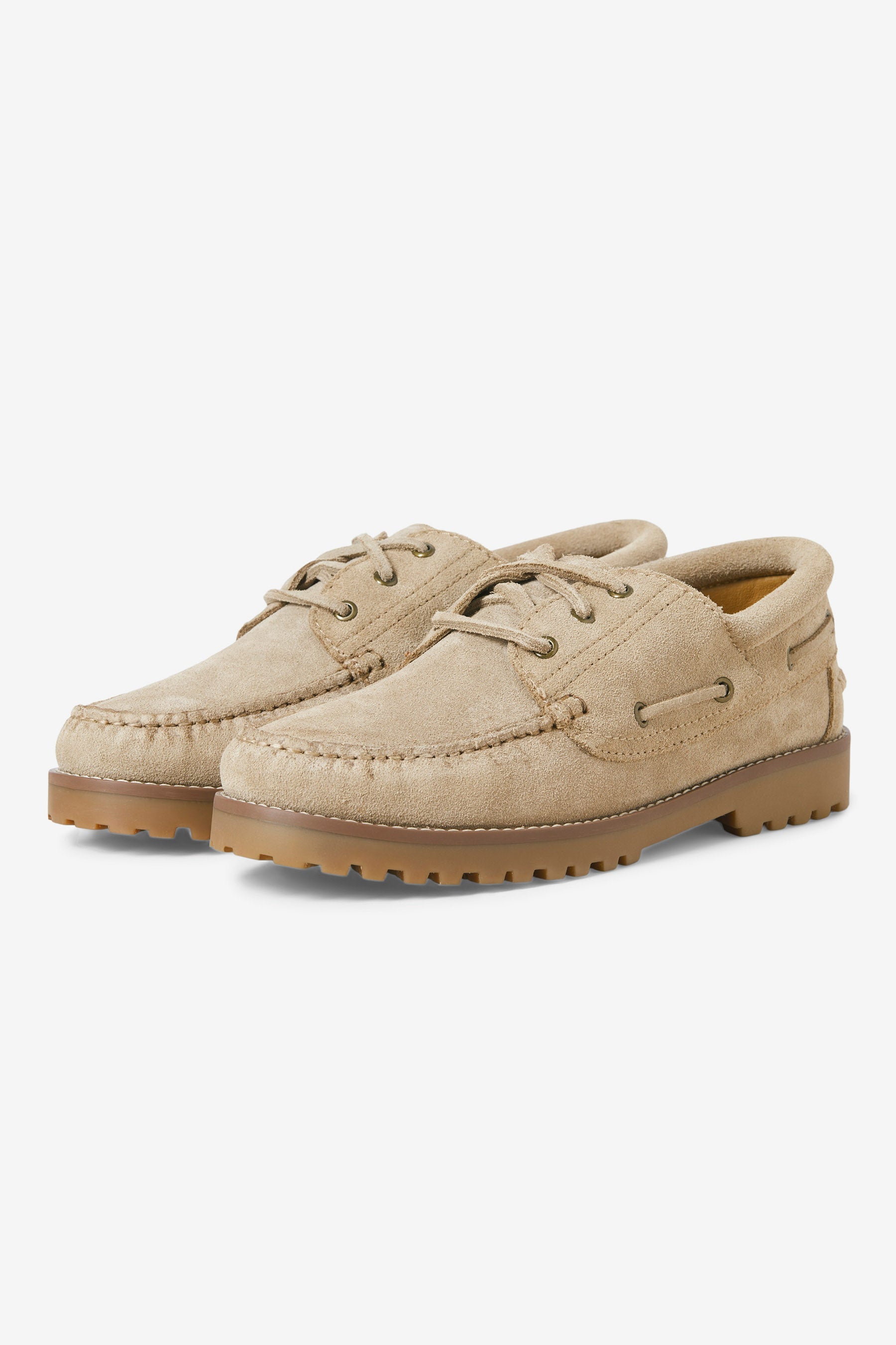 JFWBROOKLYN chaussures bateau en daim - Plaza Taupe