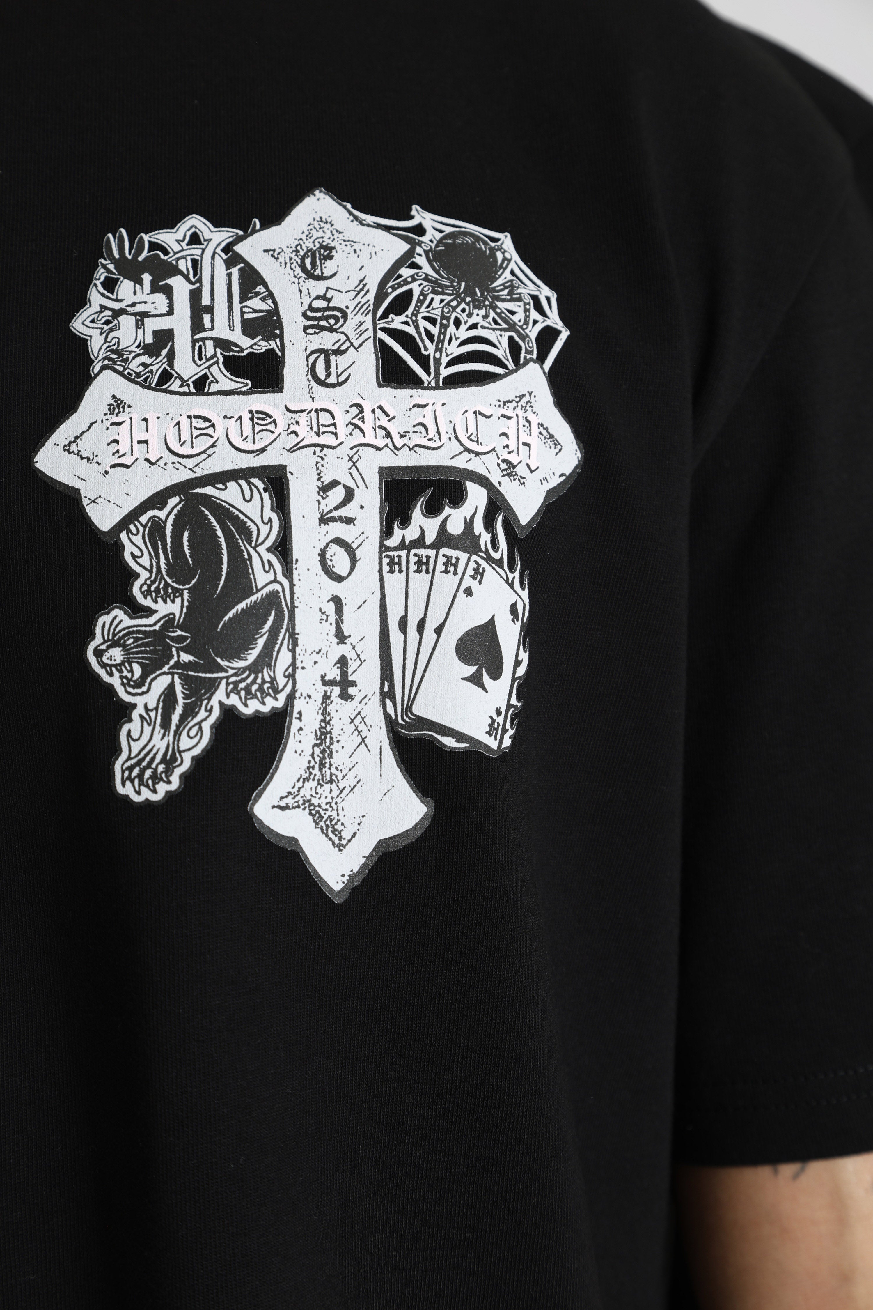 Cross t-shirt ample - Black