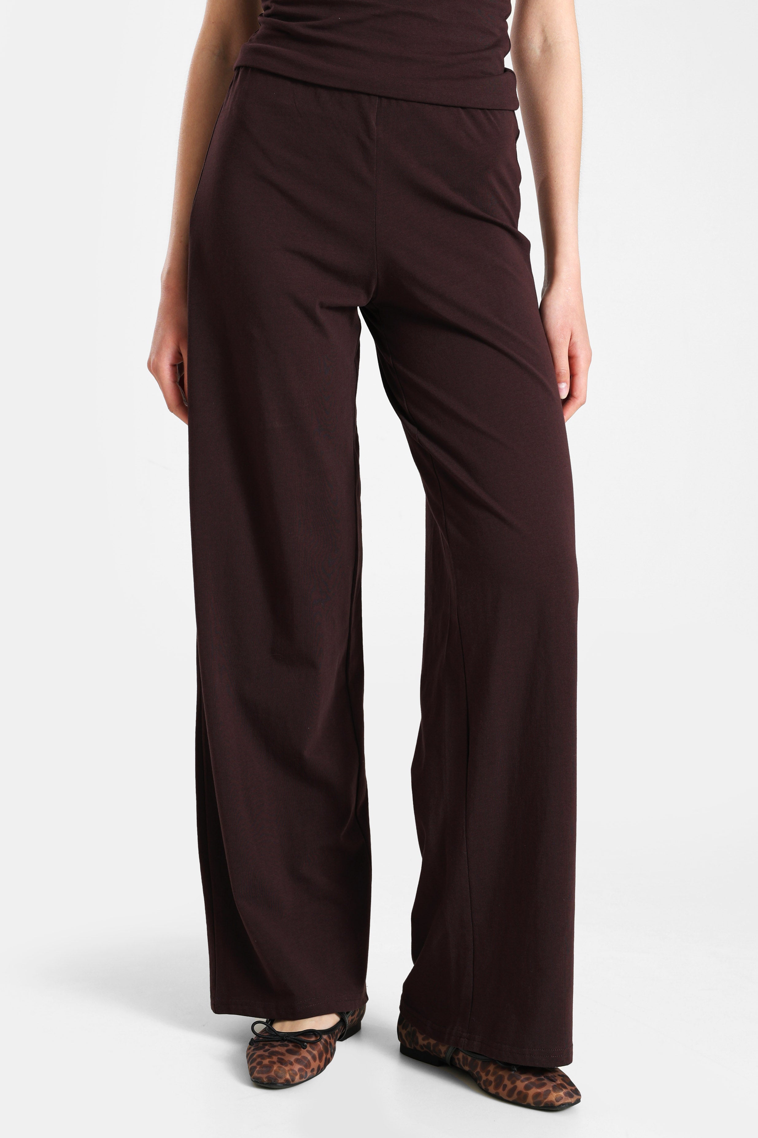 Pantaloni in tessuto - Brun foncé