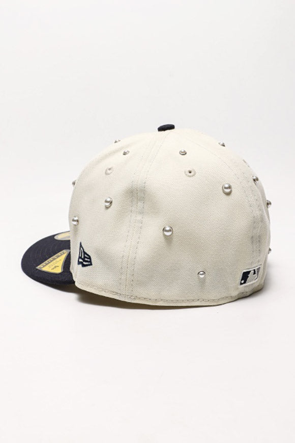 Cappellino 59fifty con perle artificiali - Light Beige + Navy
