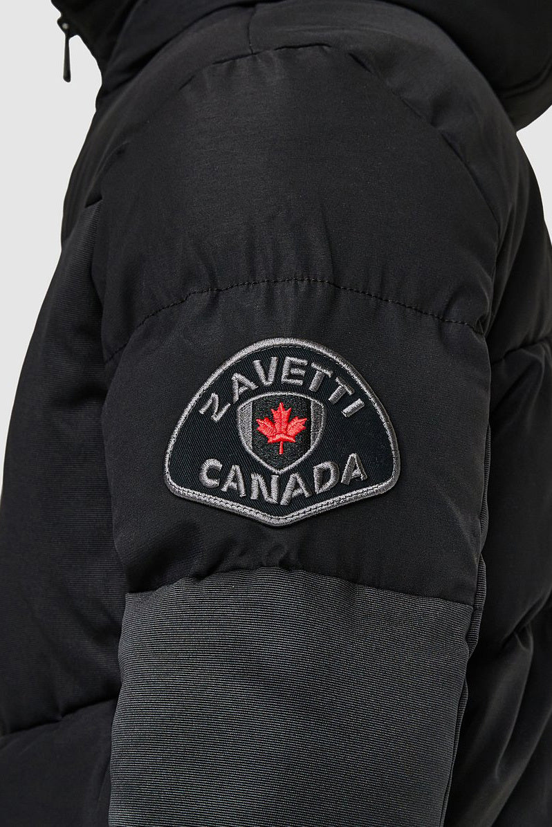 Zovetio Puffer Bomberjacke - Jet Black