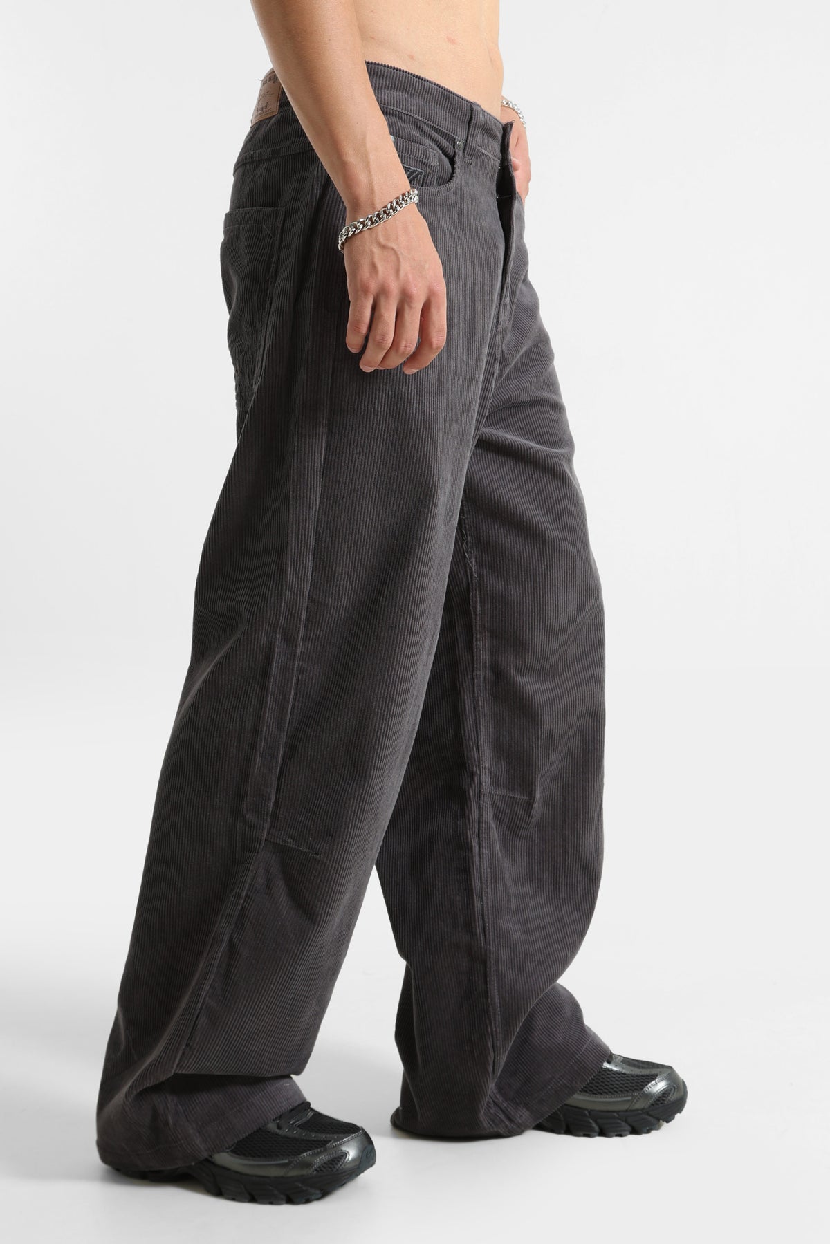 Pantalon en velours côtelé - Dark Grey