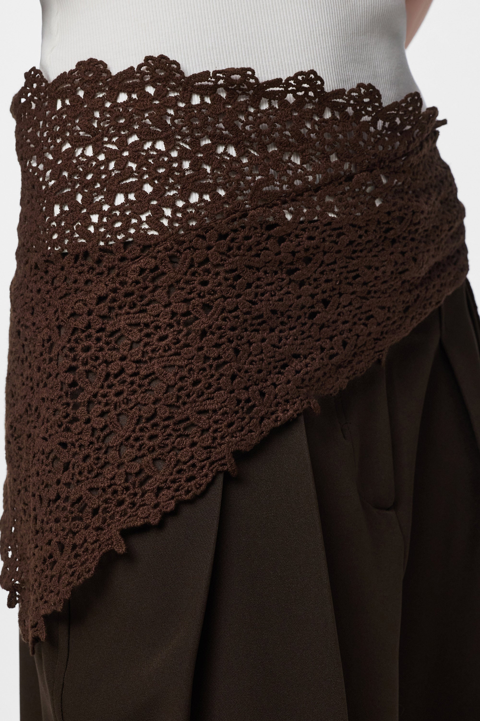 PCKASMIN Häkeltuch / Foulard - Deep Mahogany