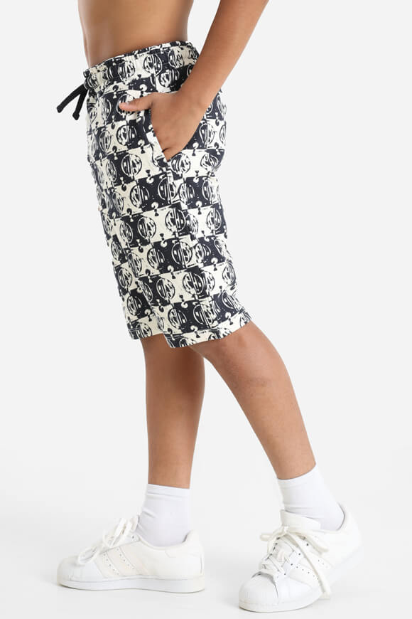 Sweatshorts - Marine foncé + Blanc cassé