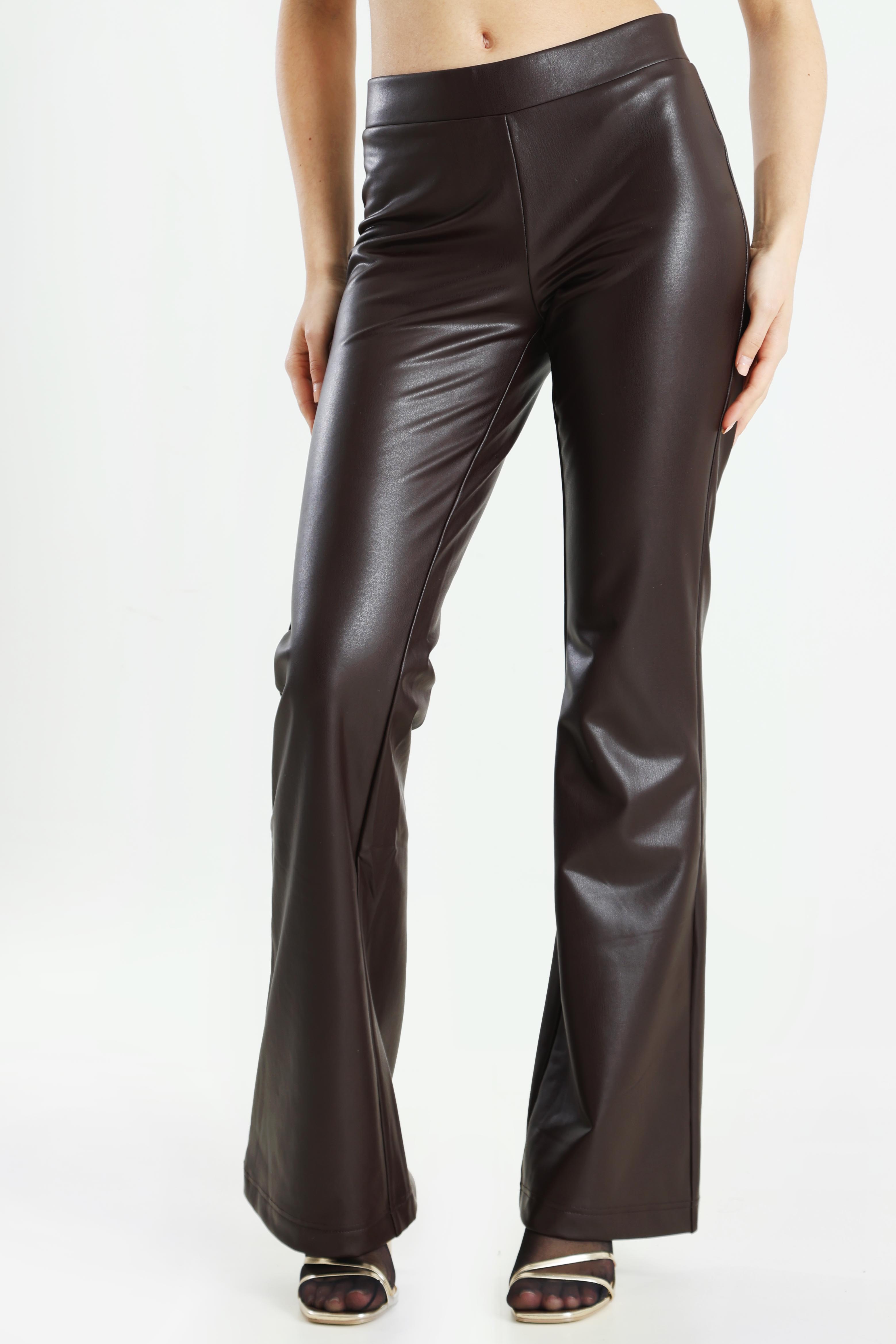 ONLPAIGE Kunstleder Leggings - Black Coffee