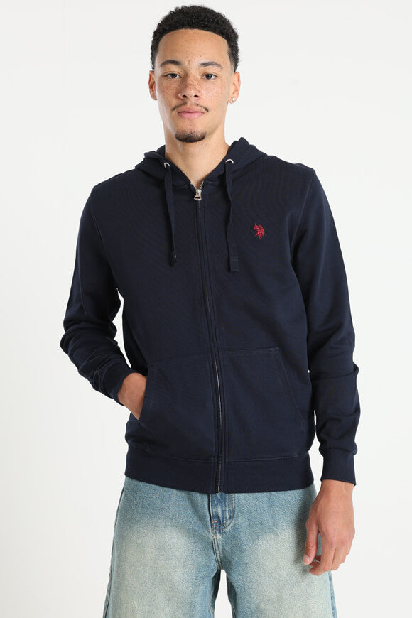Sweat zippé à capuchon - Navy