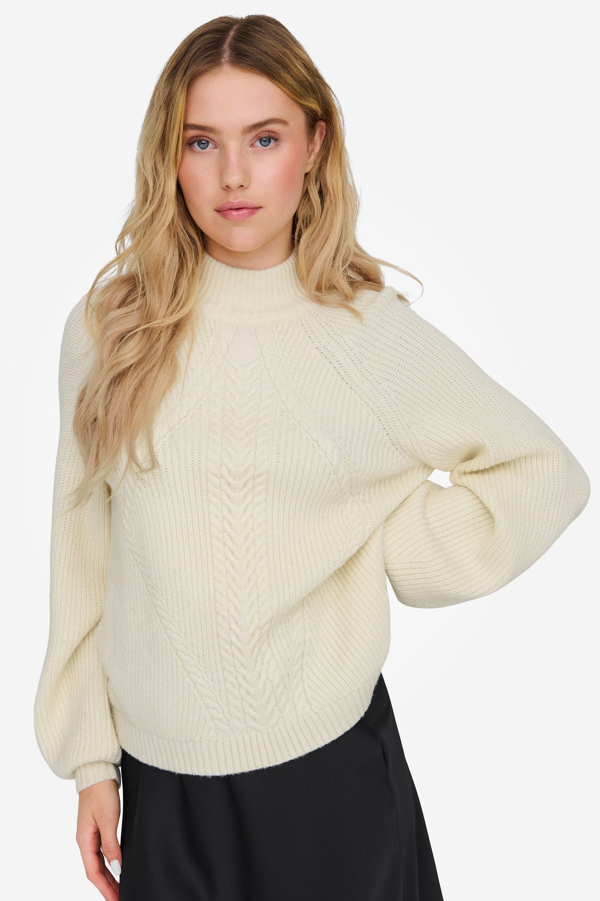 ONLKATIA rib-knit jumper - Whitecap