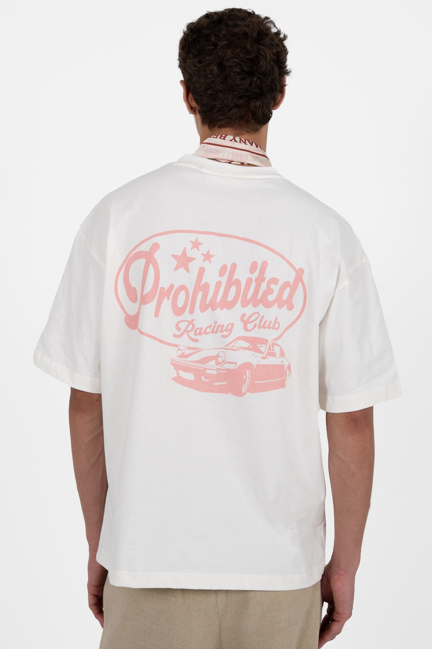 Tuning Club T-Shirt - Offwhite + Light Pink